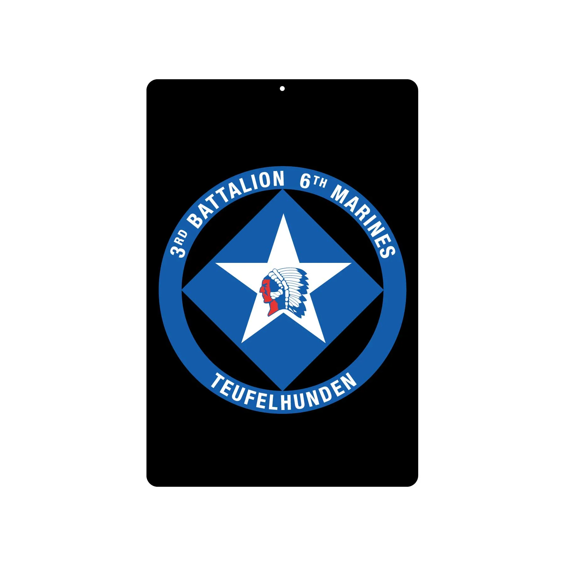 3rd Battalion 6th Marines Metal Sign