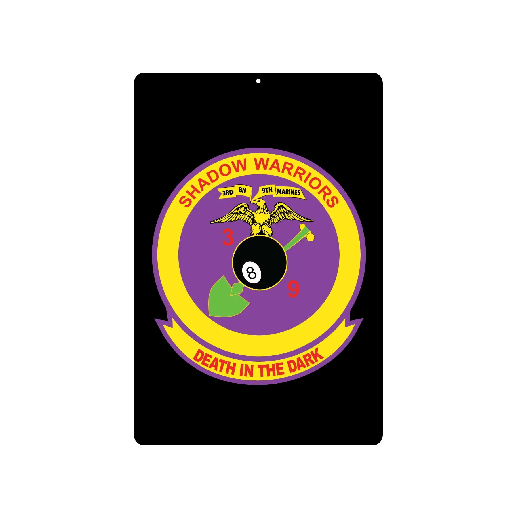 3rd Battalion 9th Marines Metal Sign