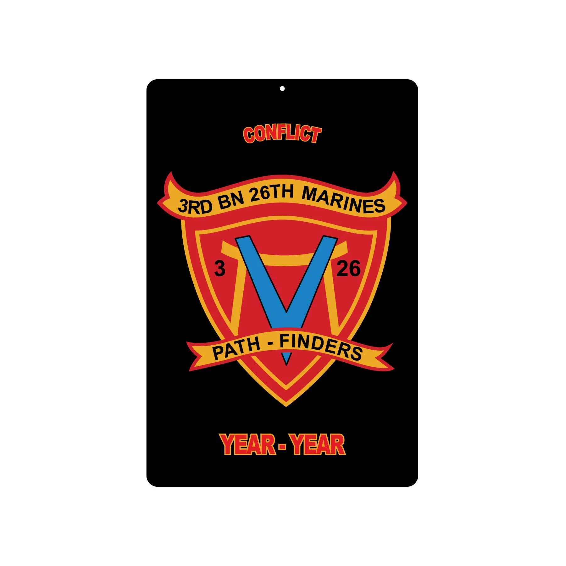 3rd Battalion 26th Marines Metal Sign - Image 2