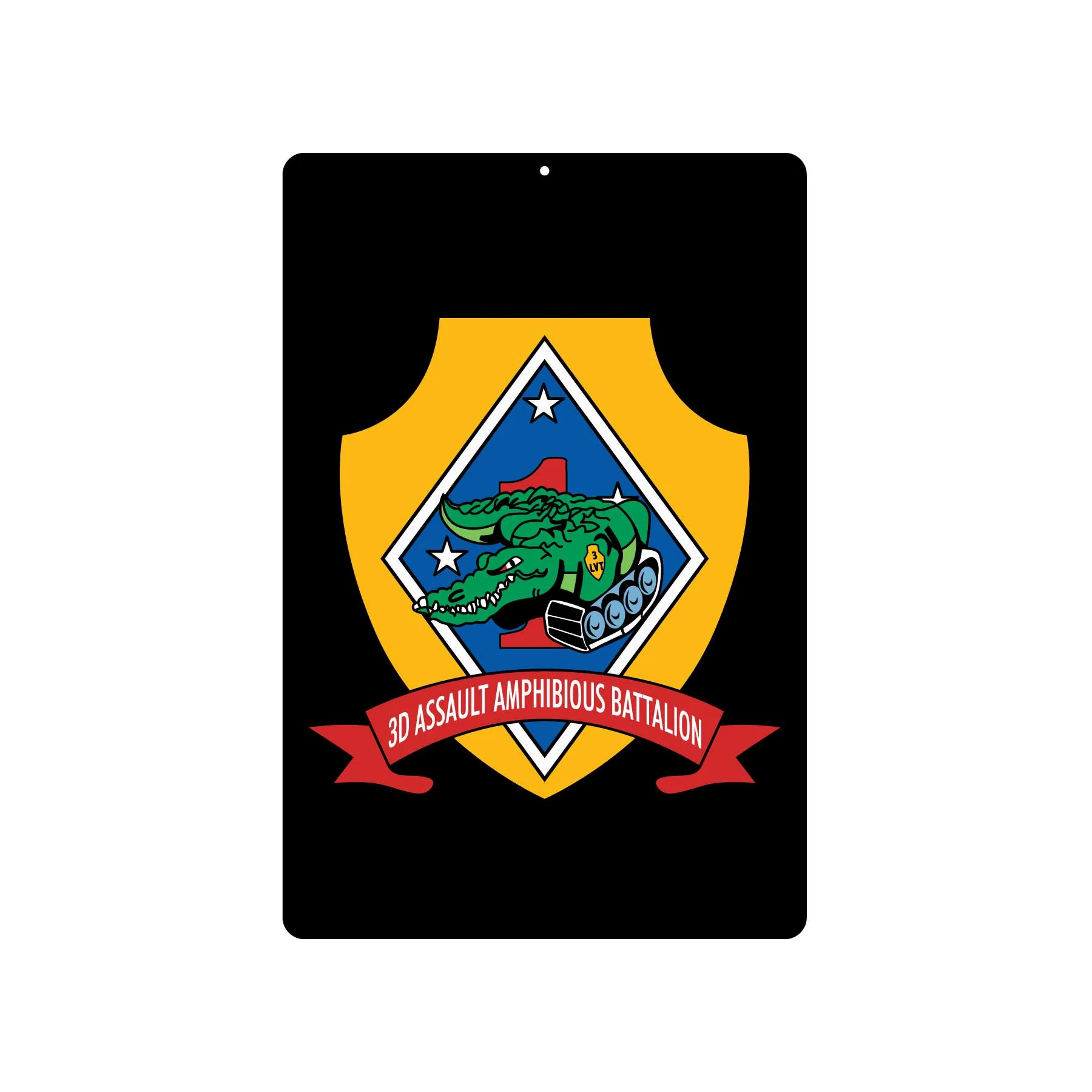 3rd Amphibious Assault Battalion Metal Sign