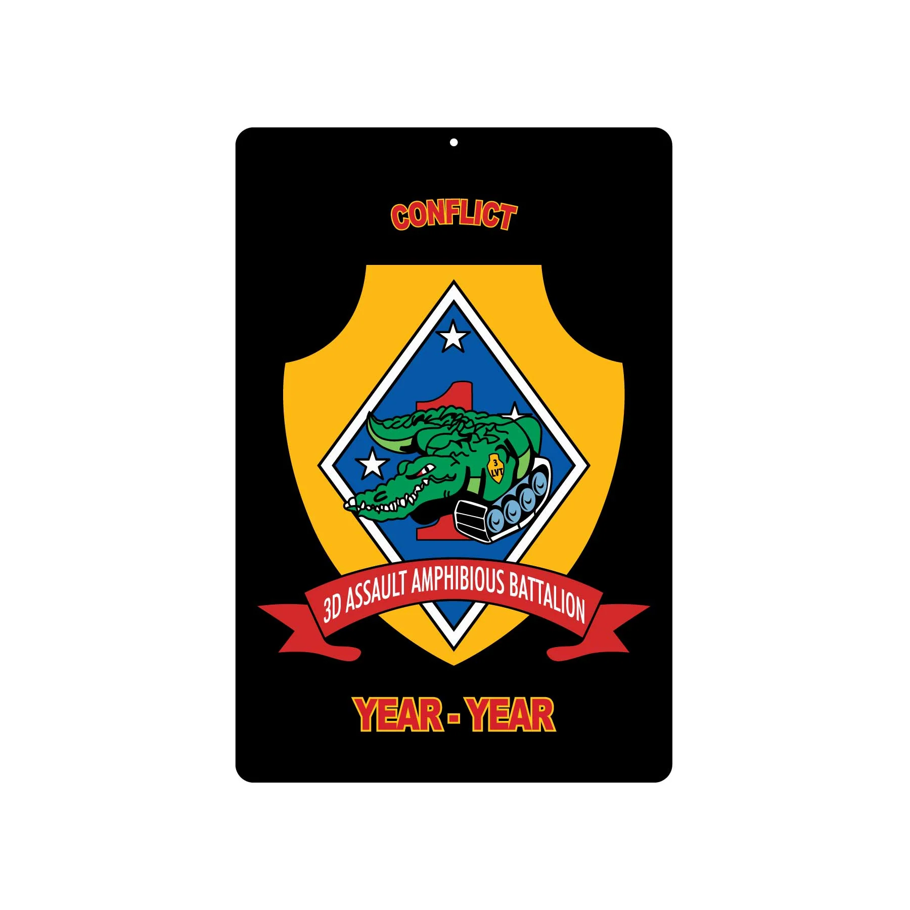 3rd Amphibious Assault Battalion Metal Sign - Image 2