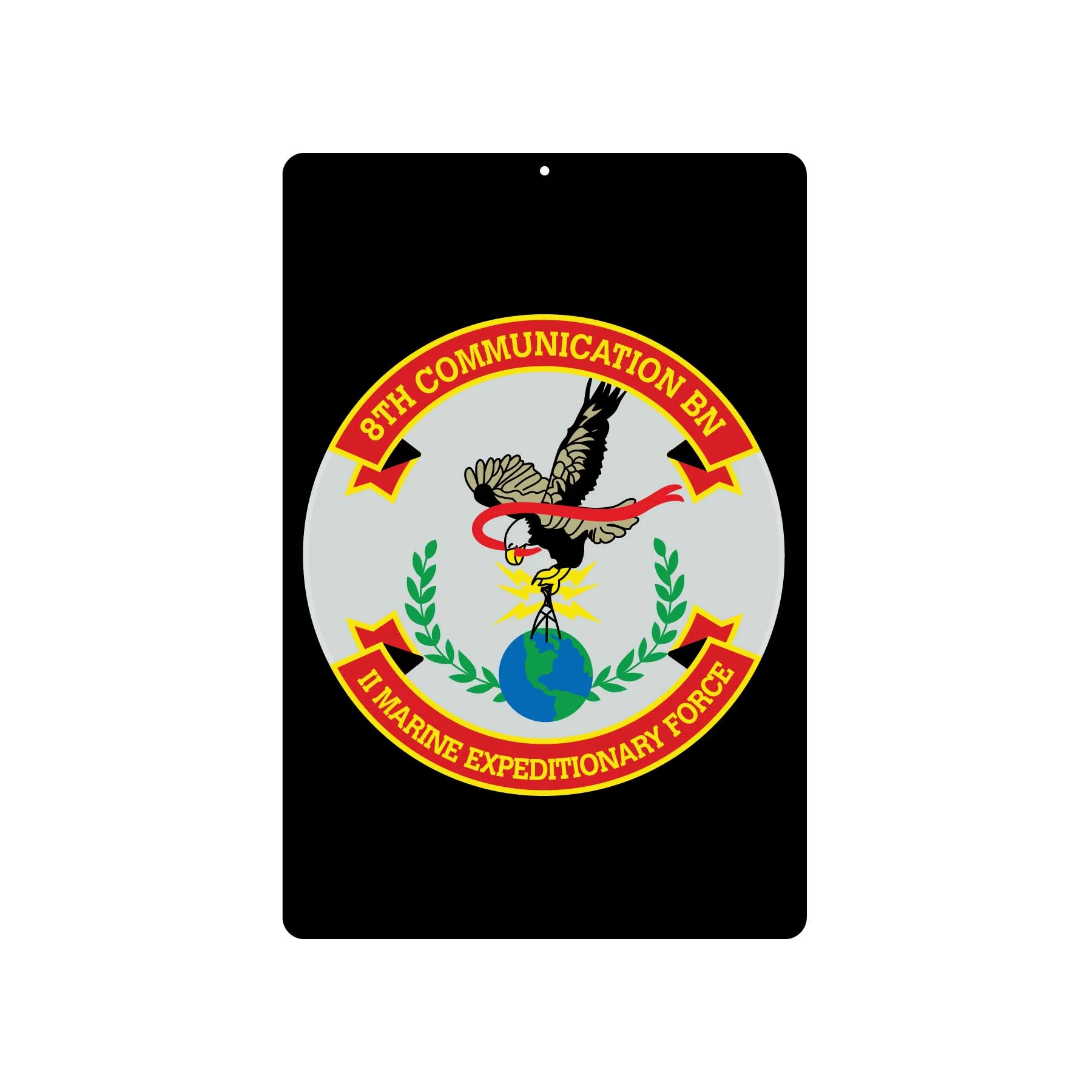 8th Communication Battalion Metal Sign