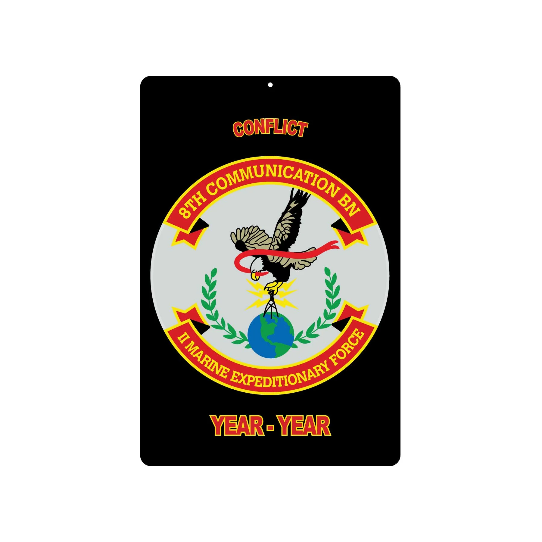 8th Communication Battalion Metal Sign - Image 2