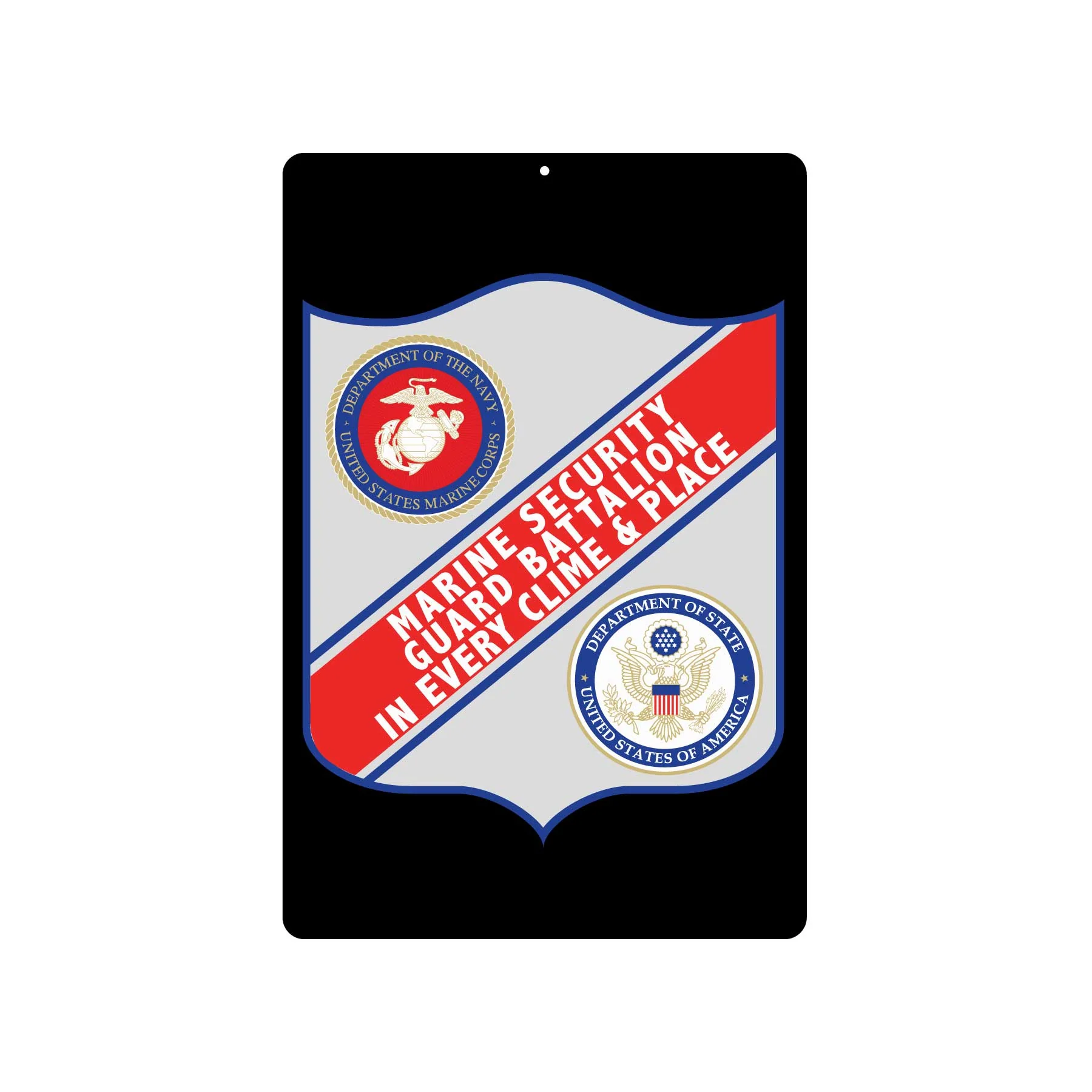 Marine Security Guard Battalion Metal Sign