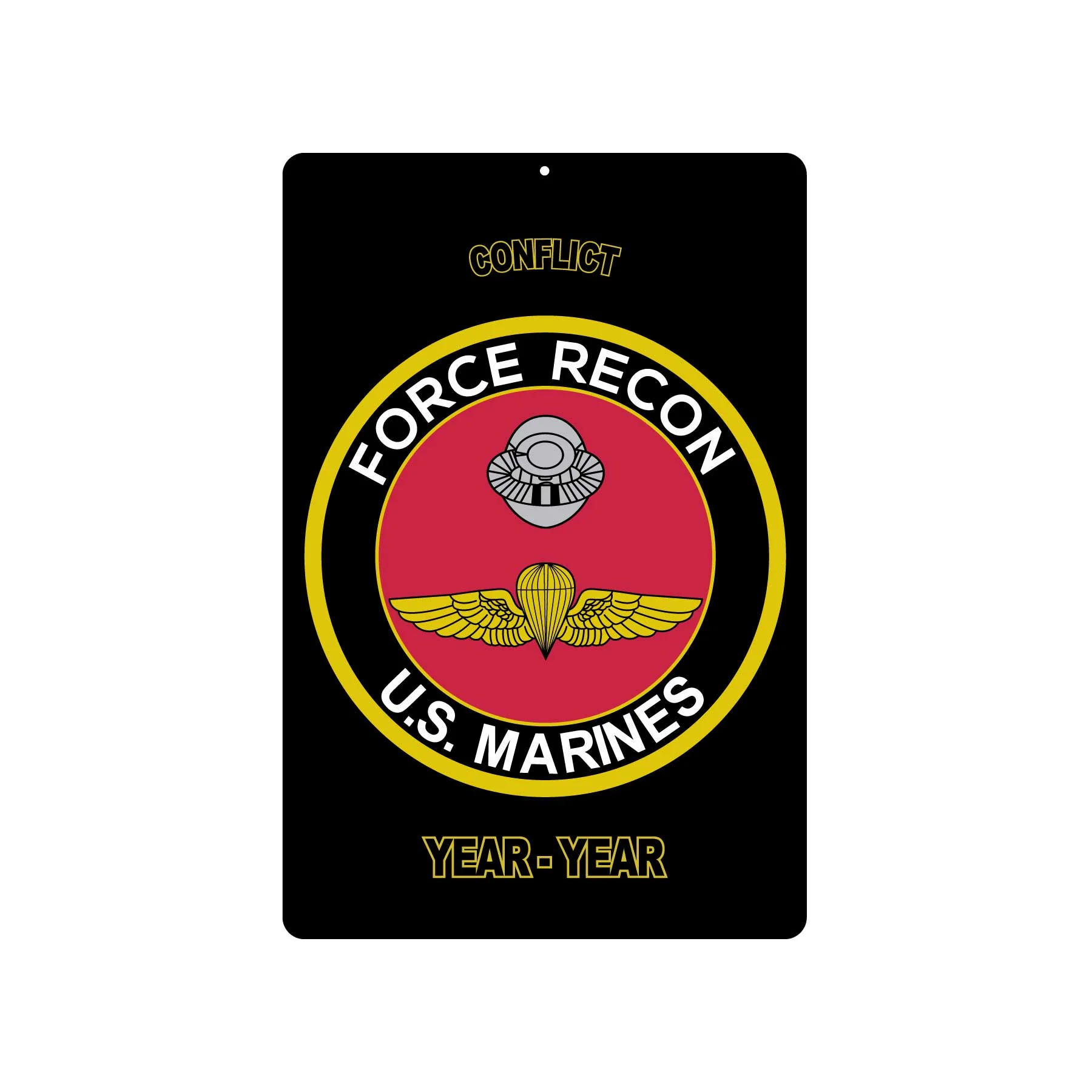 Force Recon US Marines Metal Sign - Image 2