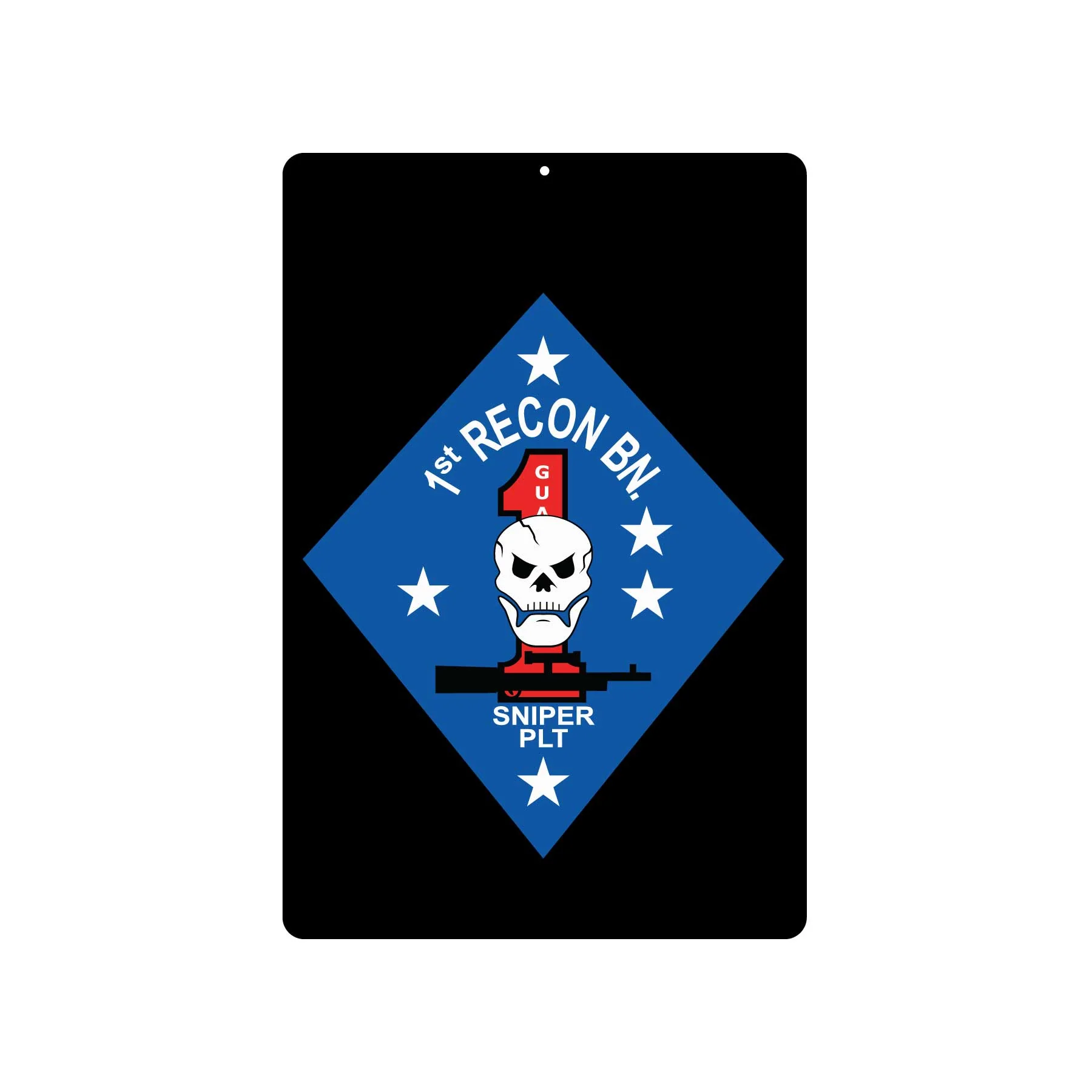 1st Recon Battalion Sniper Platoon Metal Sign