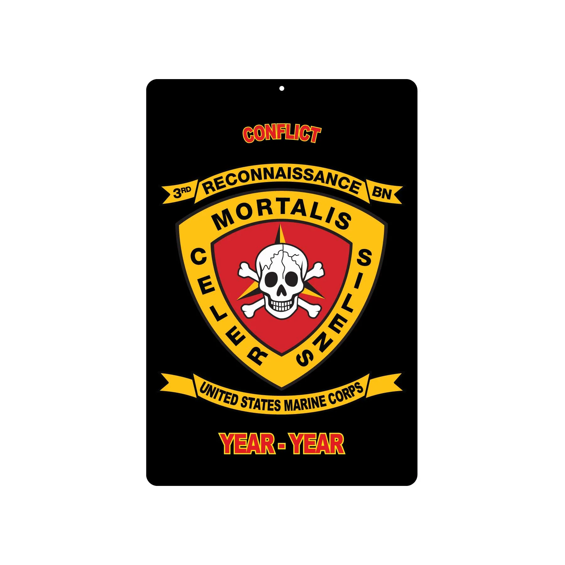 3rd Recon Battalion Metal Sign - Image 2