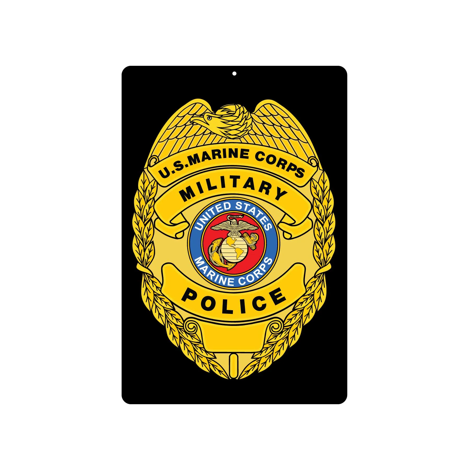 Military Police Badge Metal Sign