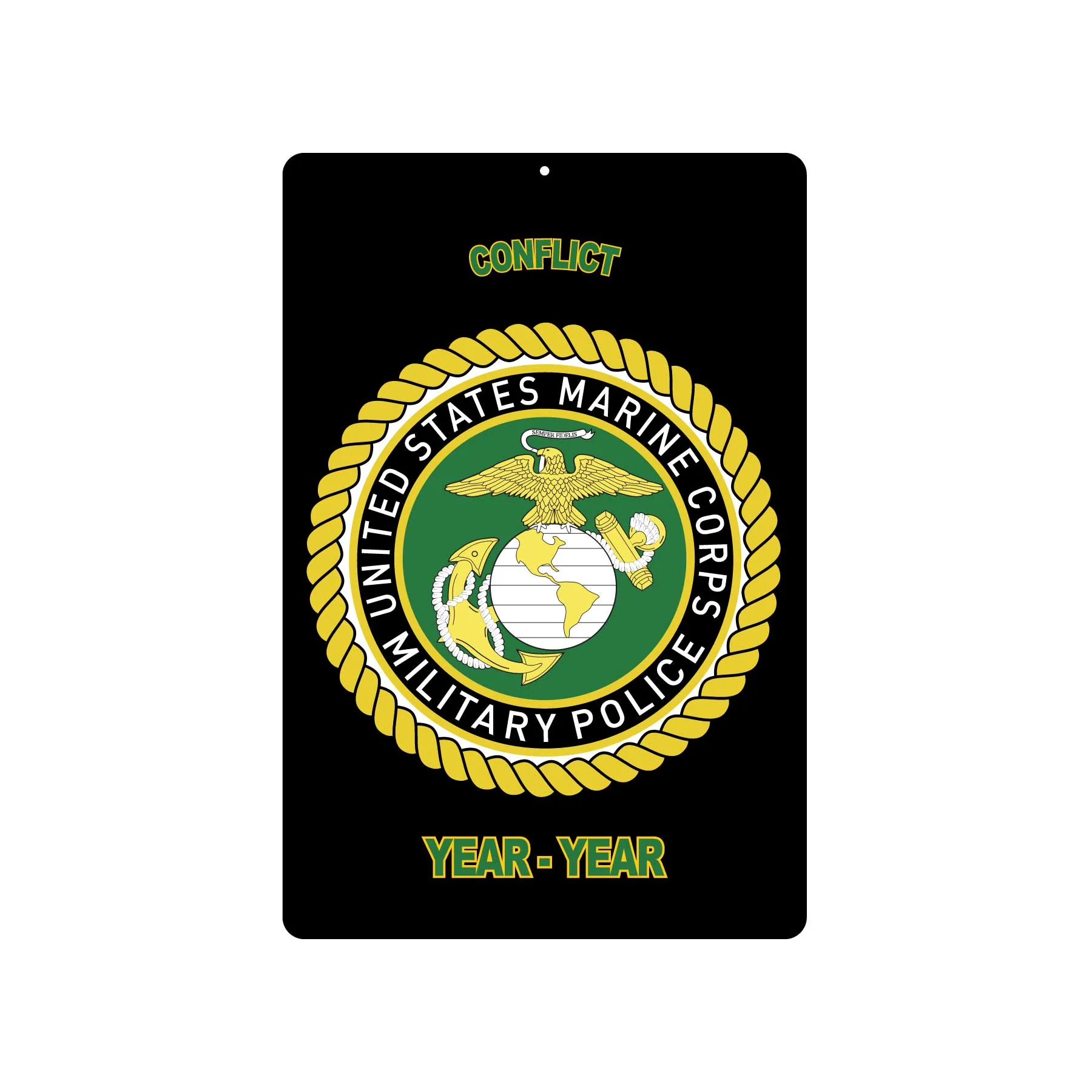 USMC Military Police Metal Sign - Image 2