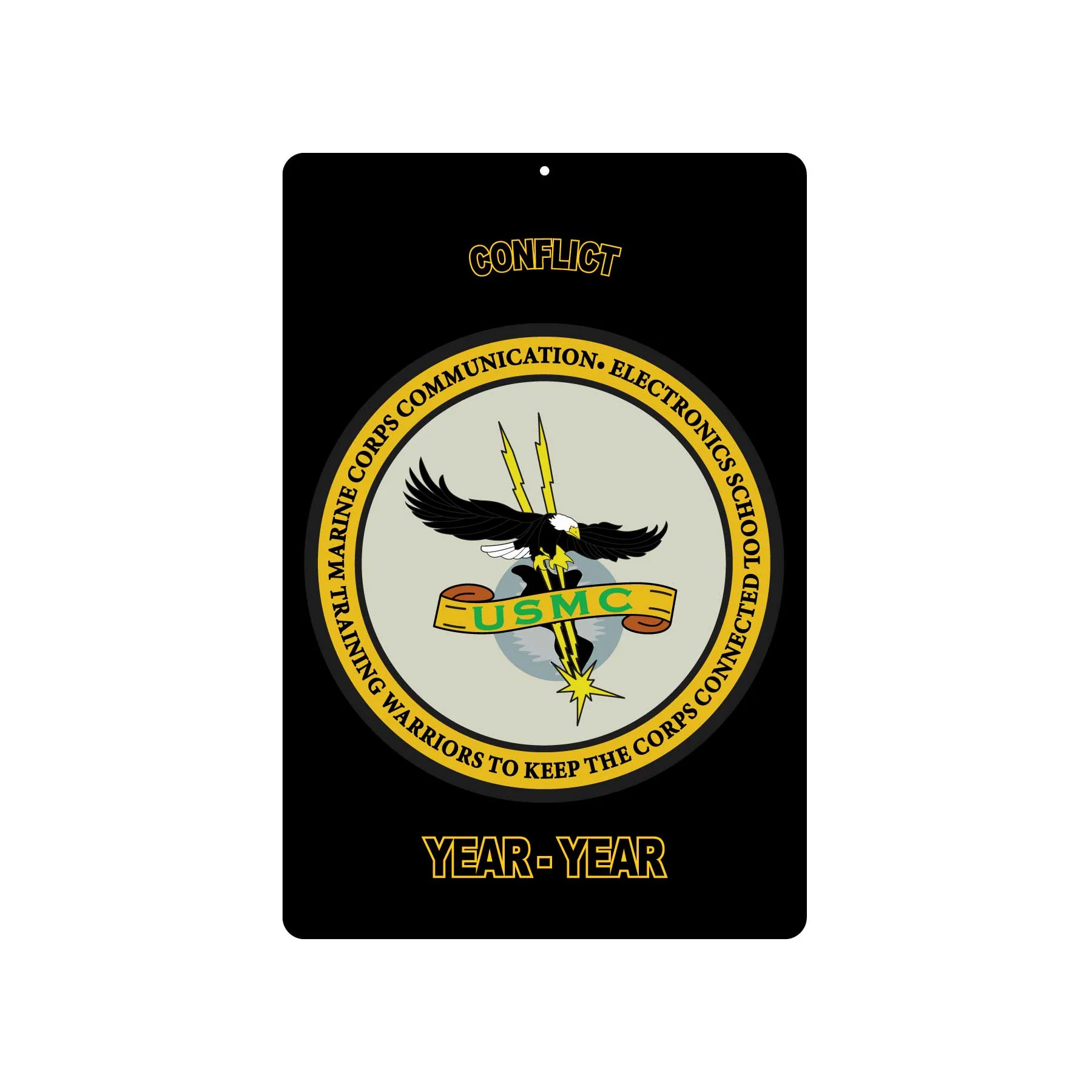 MCCES (Marine Corps Communications Electronics School) Metal Sign - Image 2