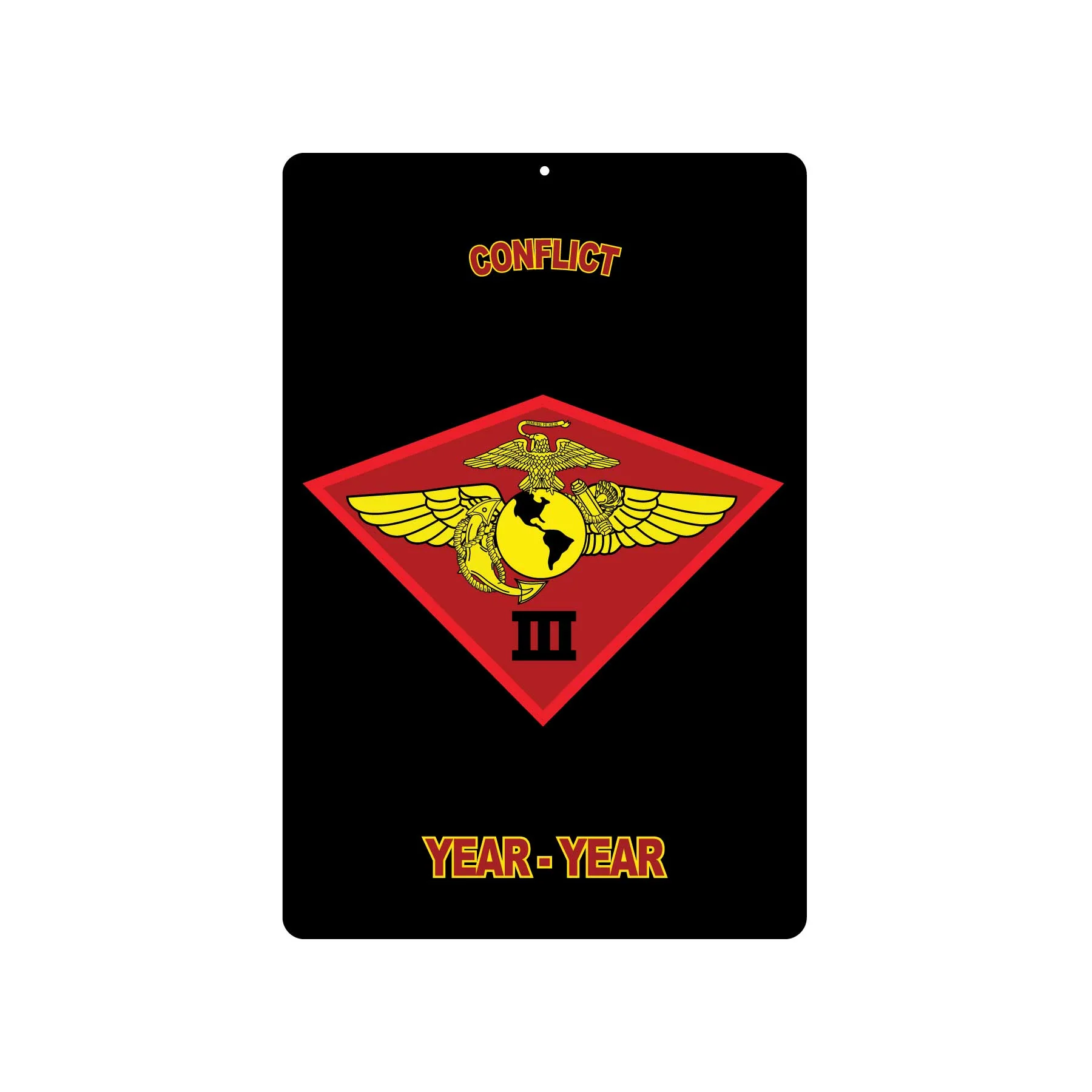 3rd Marine Air Wing Metal Sign - Image 2