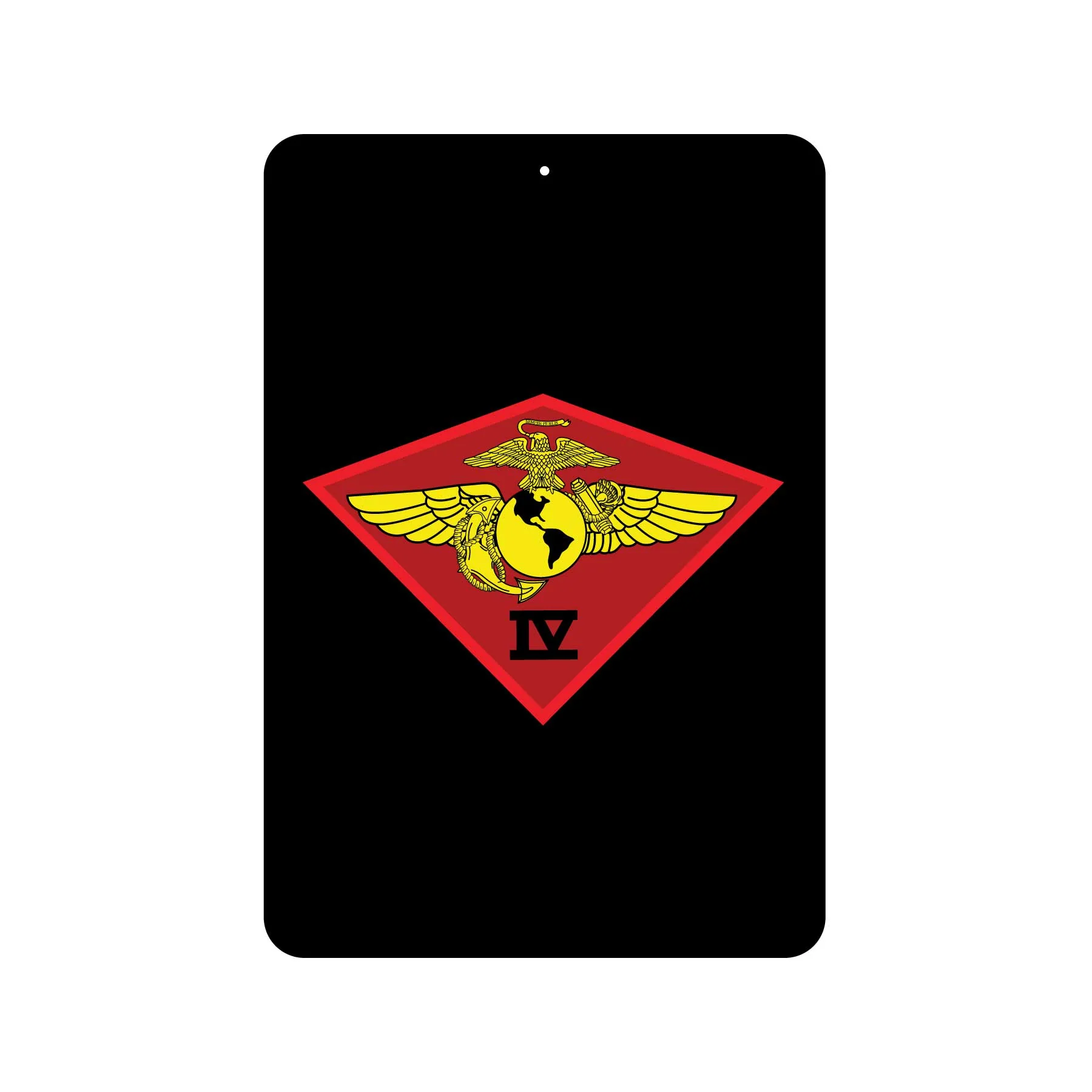 4th Marine Air Wing Metal Sign