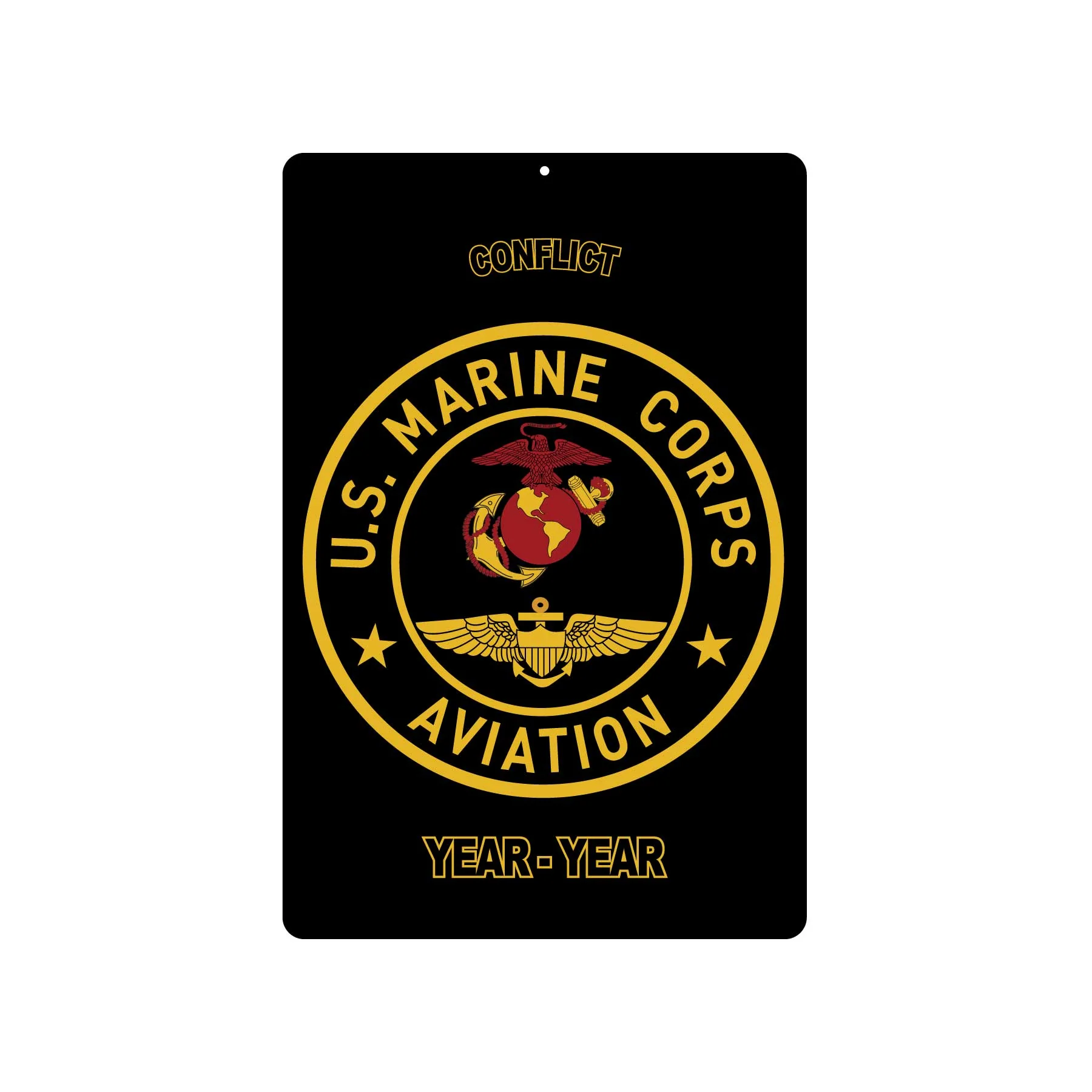 Marine Corps Aviation Metal Sign - Image 2