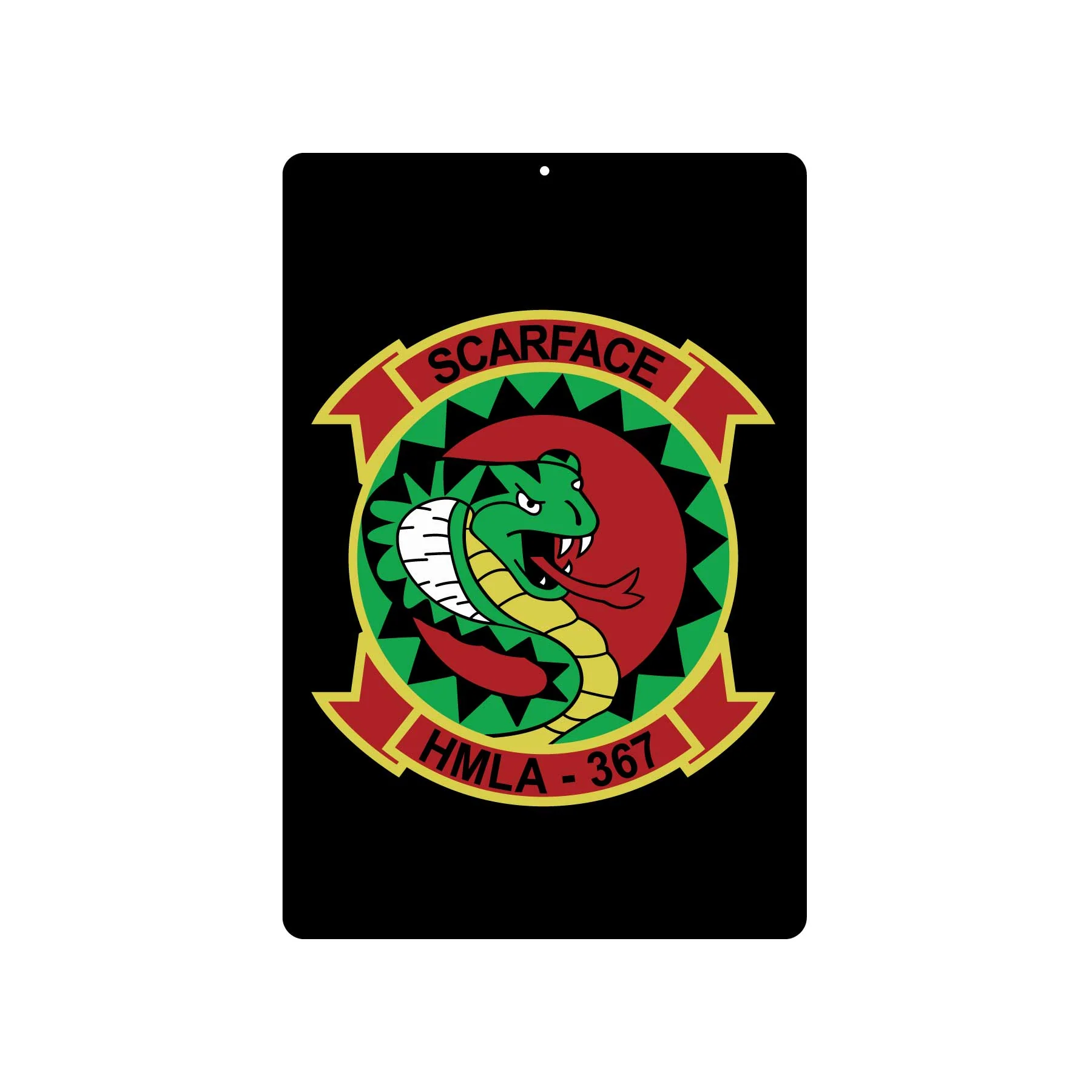 HMLA-367 Scarface Metal Sign