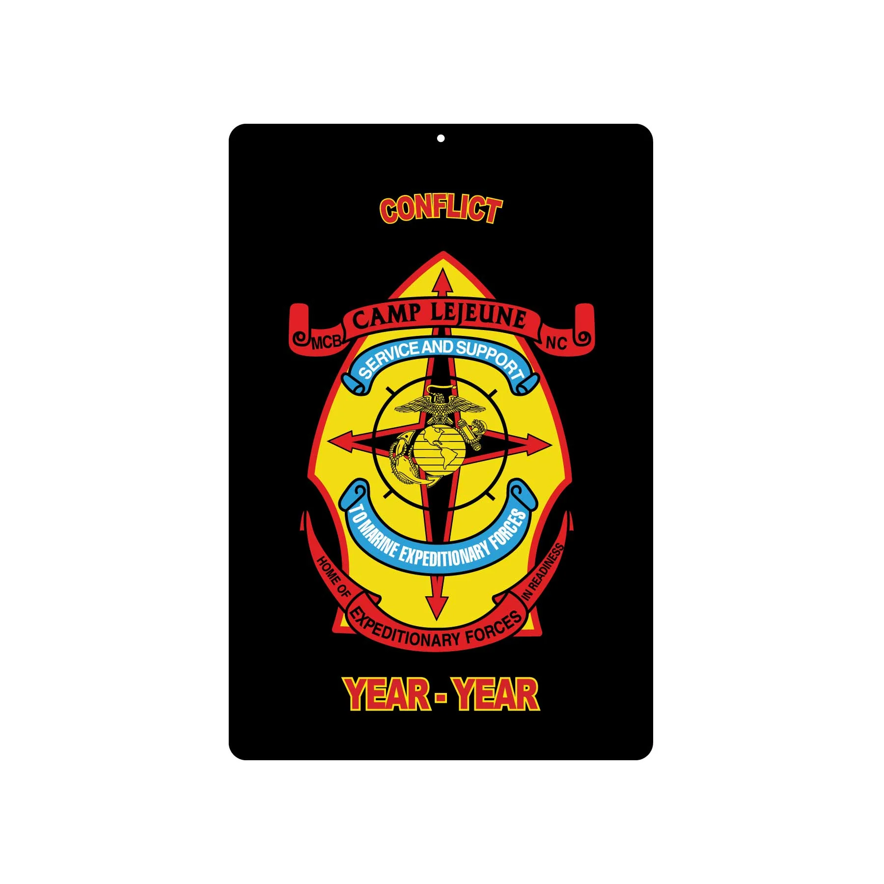 MCB Camp Lejeune Metal Sign - Image 2