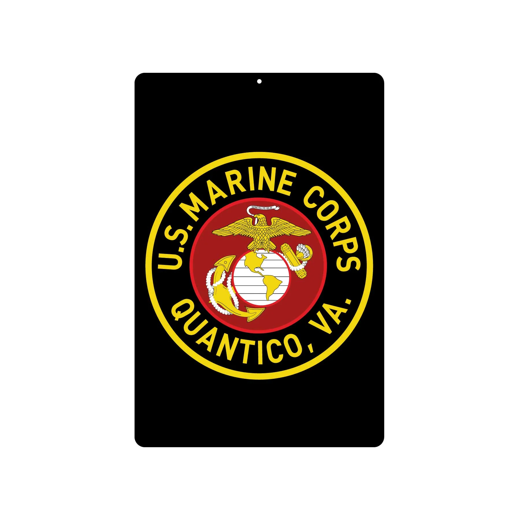 Quantico Virginia Metal Sign