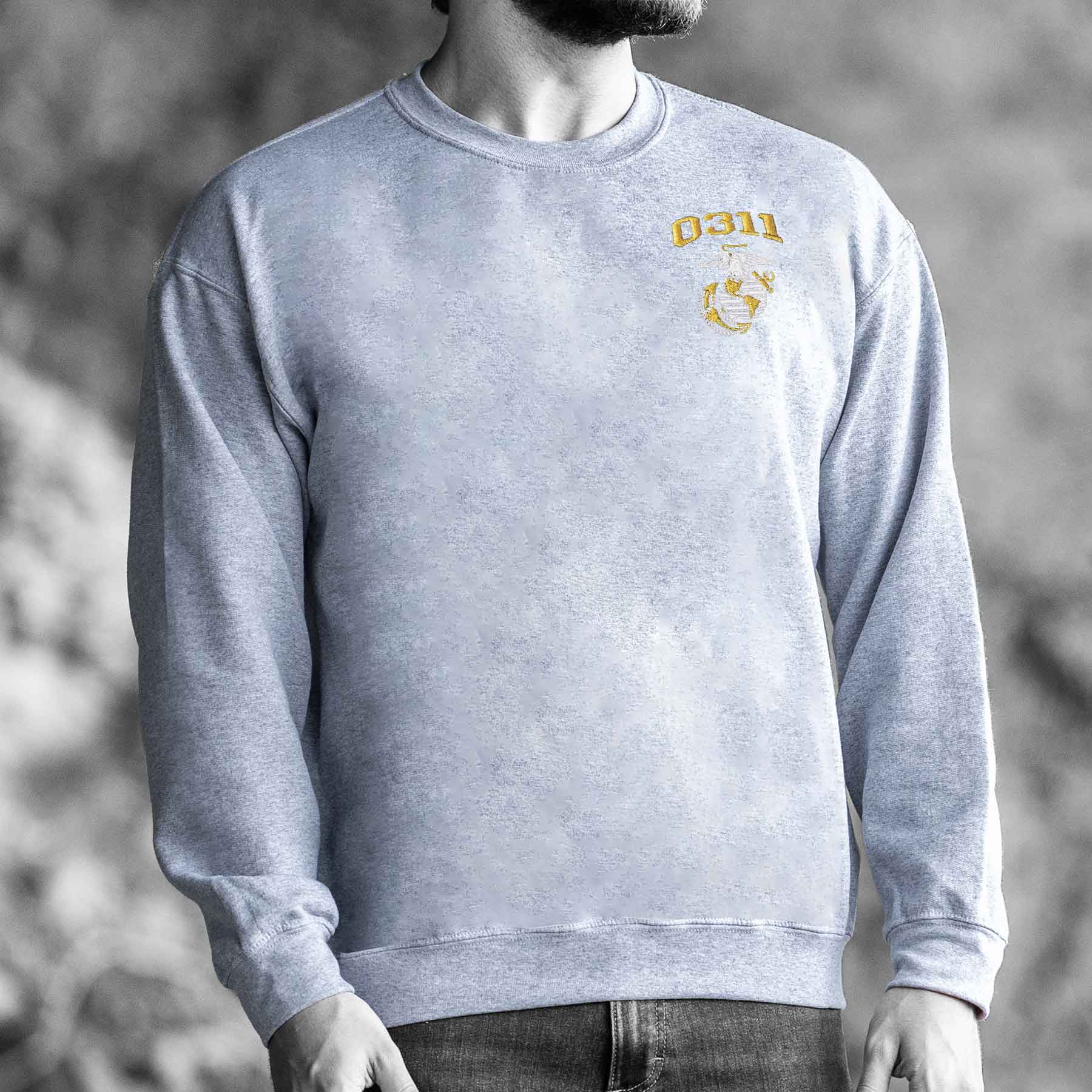 Marine Corps MOS Embroidered Sweatshirt - Image 4