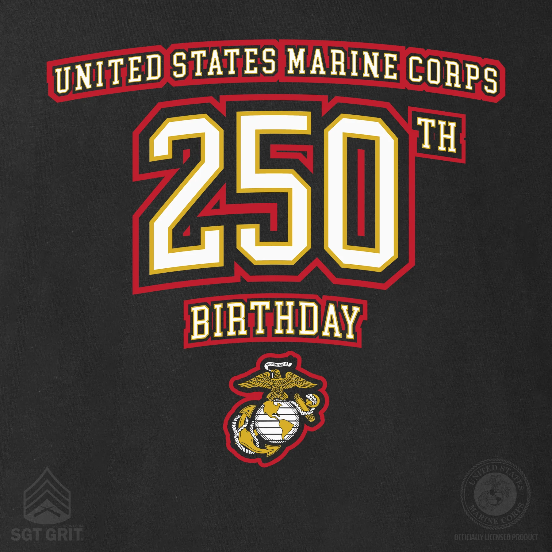 USMC 250th Birthday Athletic Sweatshirt - Image 3