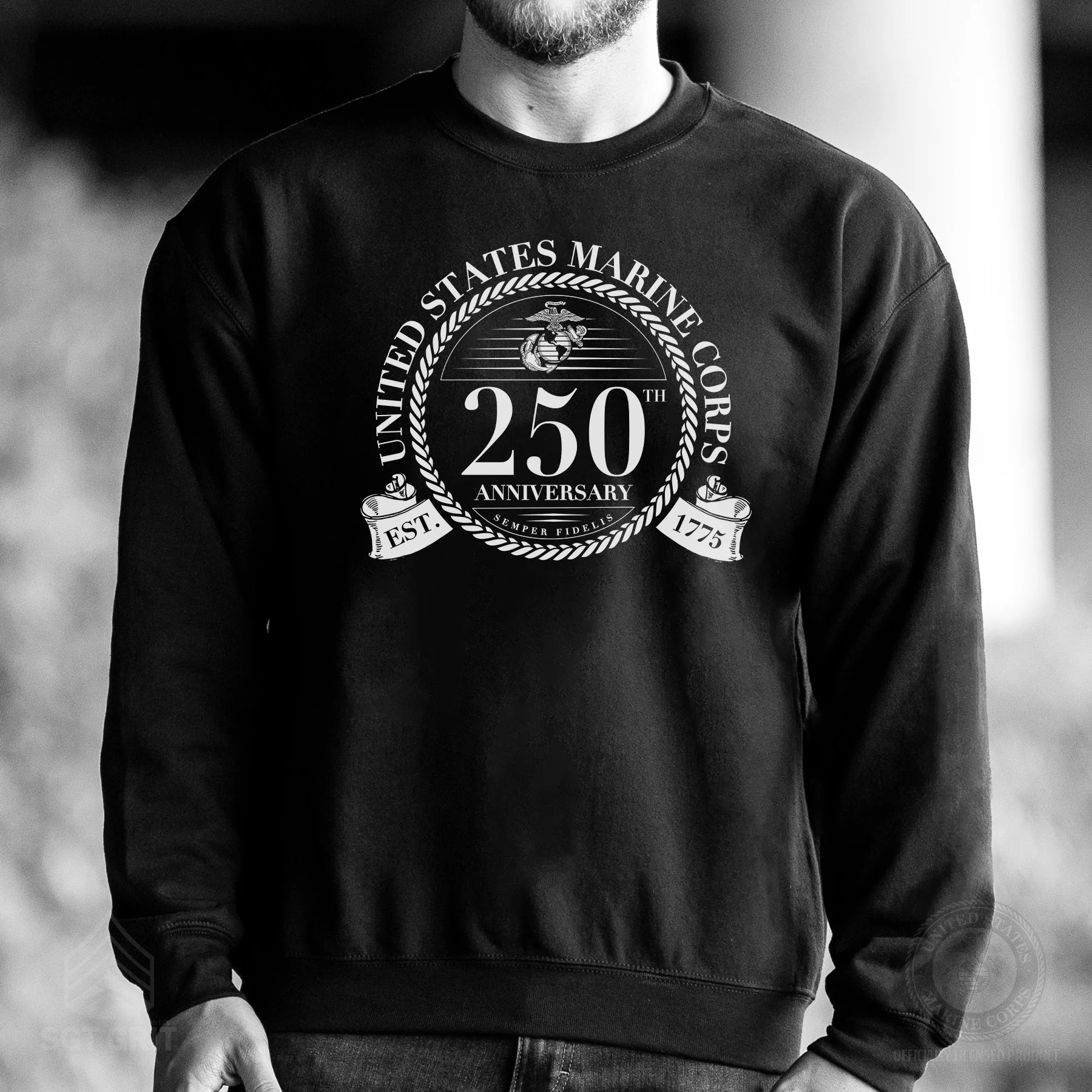 USMC 250th Anniversary Formal Sweatshirt - Image 2