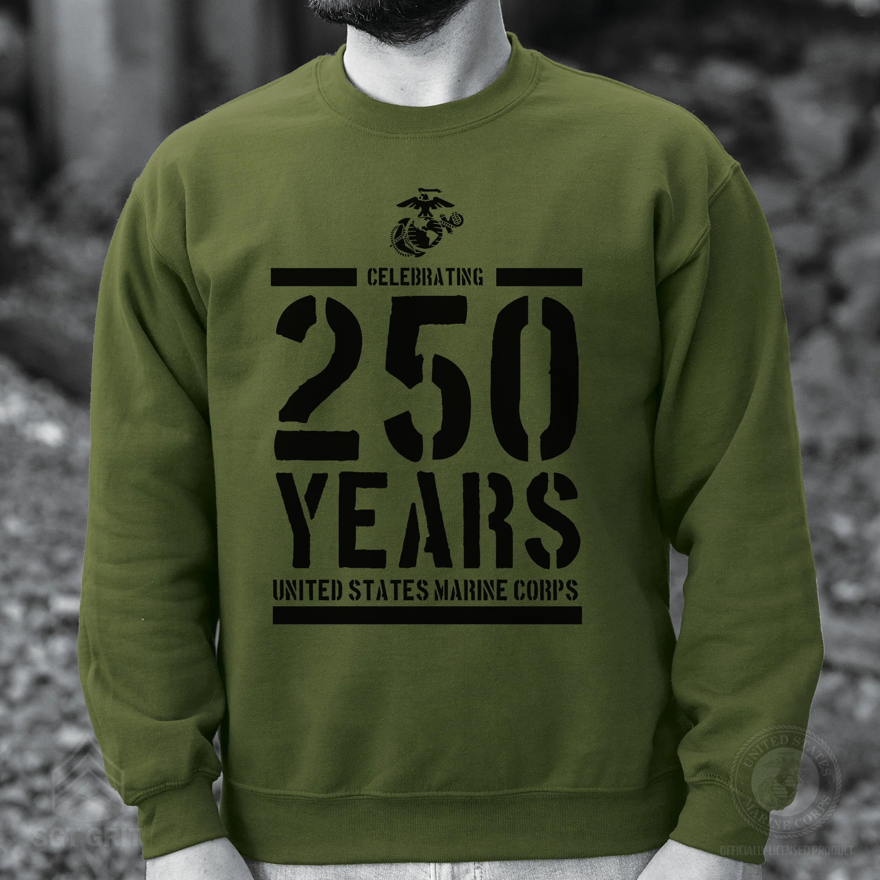 USMC Celebrating 250 Years Sweatshirt - Image 3