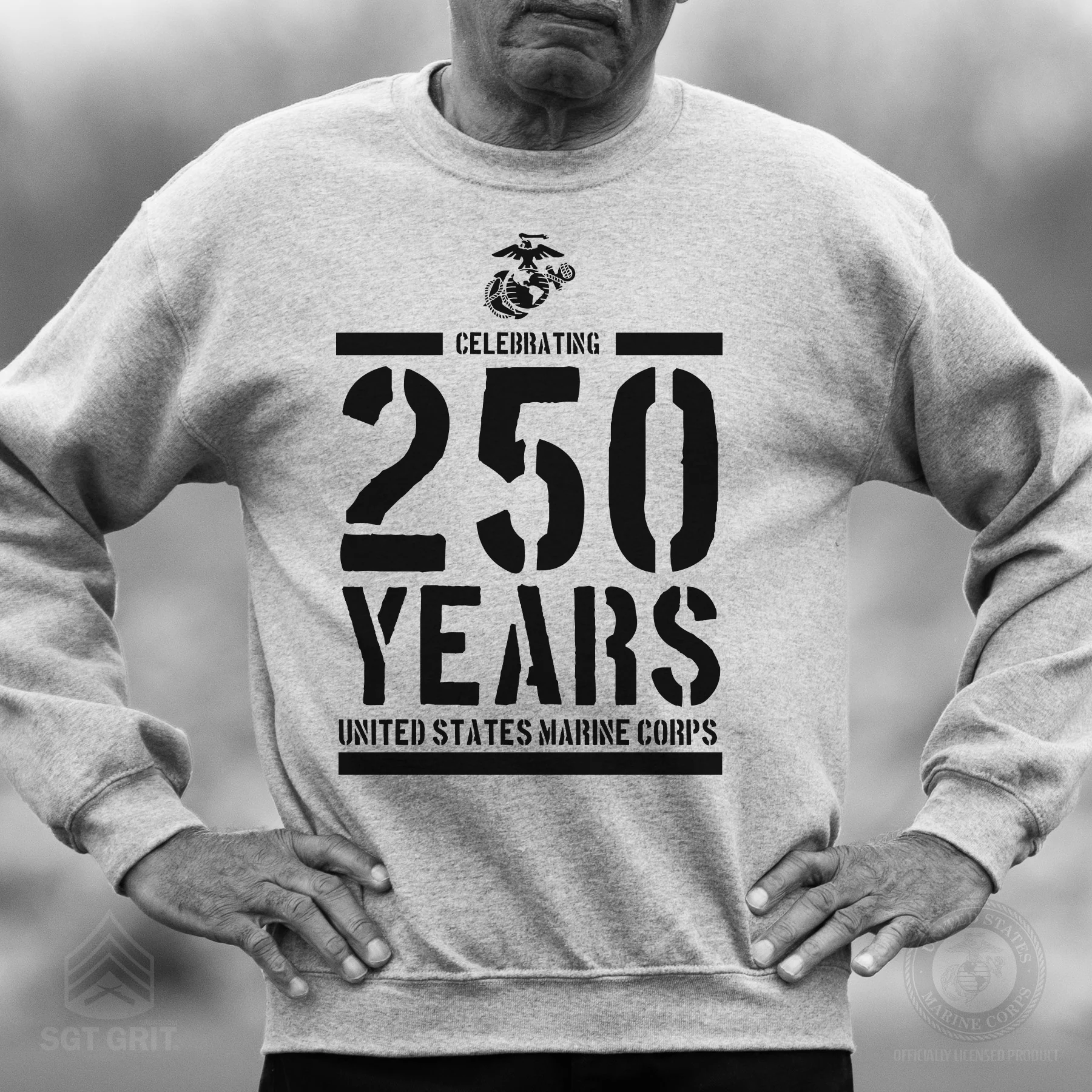 USMC Celebrating 250 Years Sweatshirt - Image 4