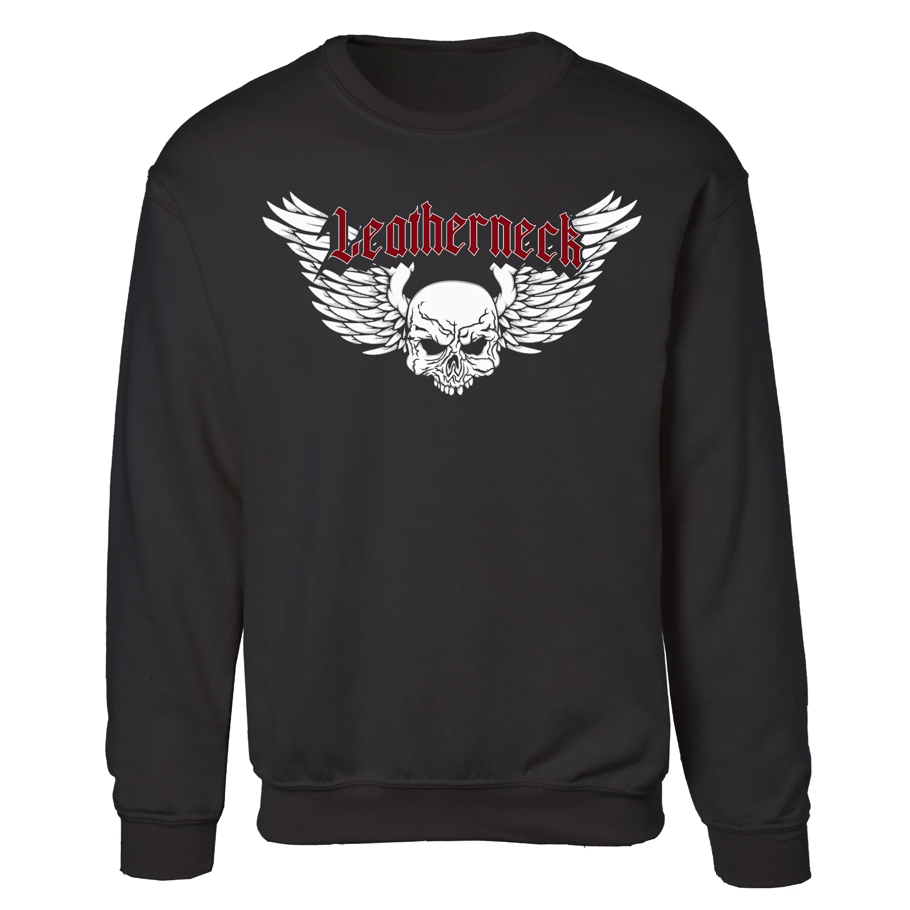 Leatherneck Skull Sweatshirt - Black