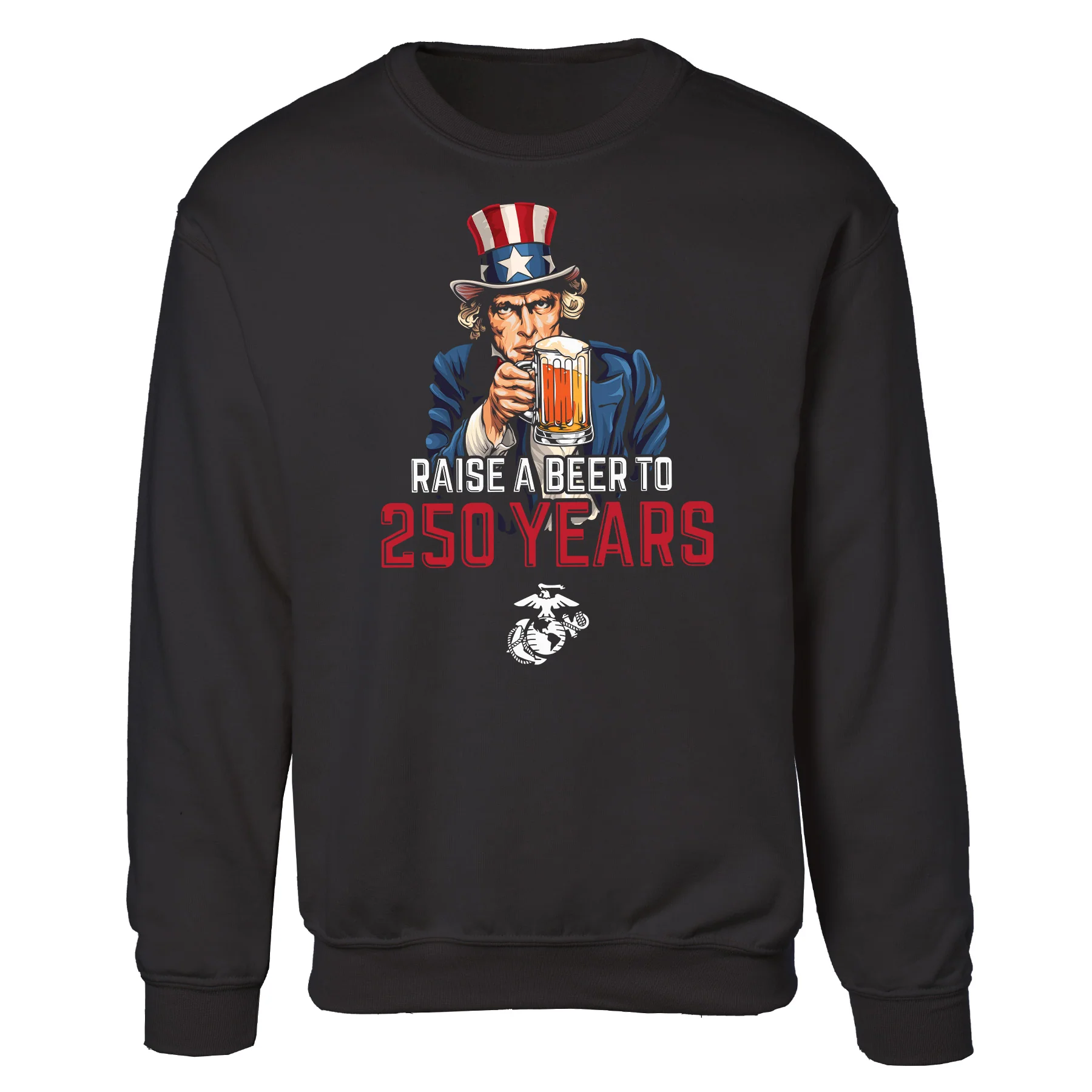 USMC Raise A Beer to 250 Years Sweatshirt