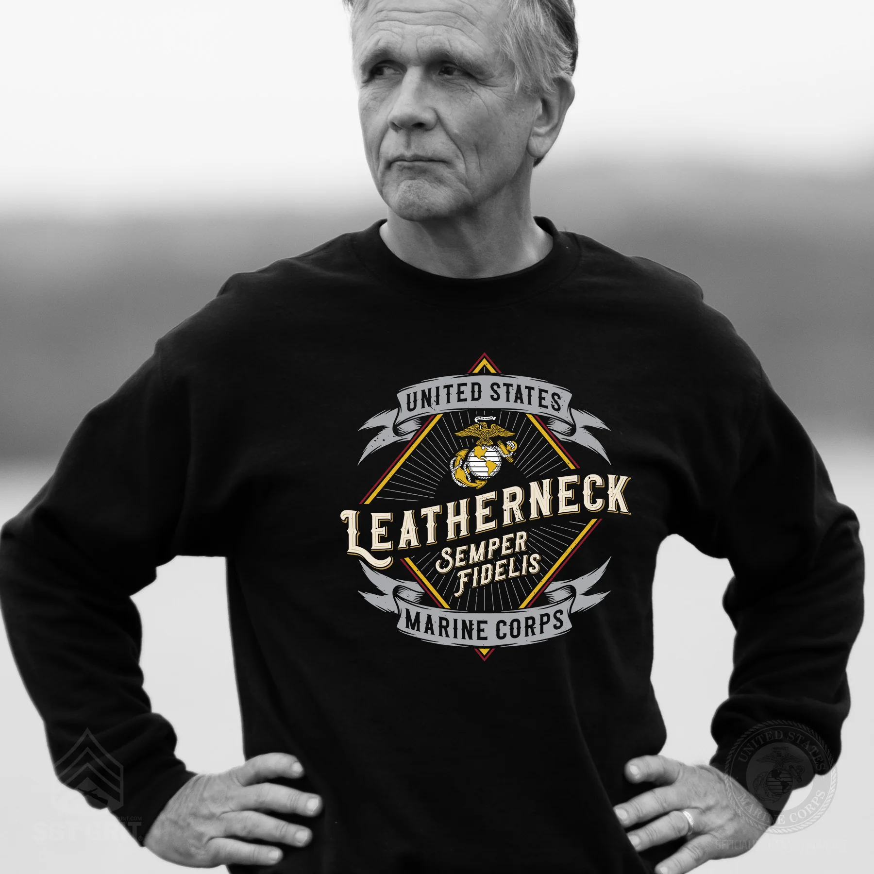 Marines Leatherneck Diamond Sweatshirt - Image 2