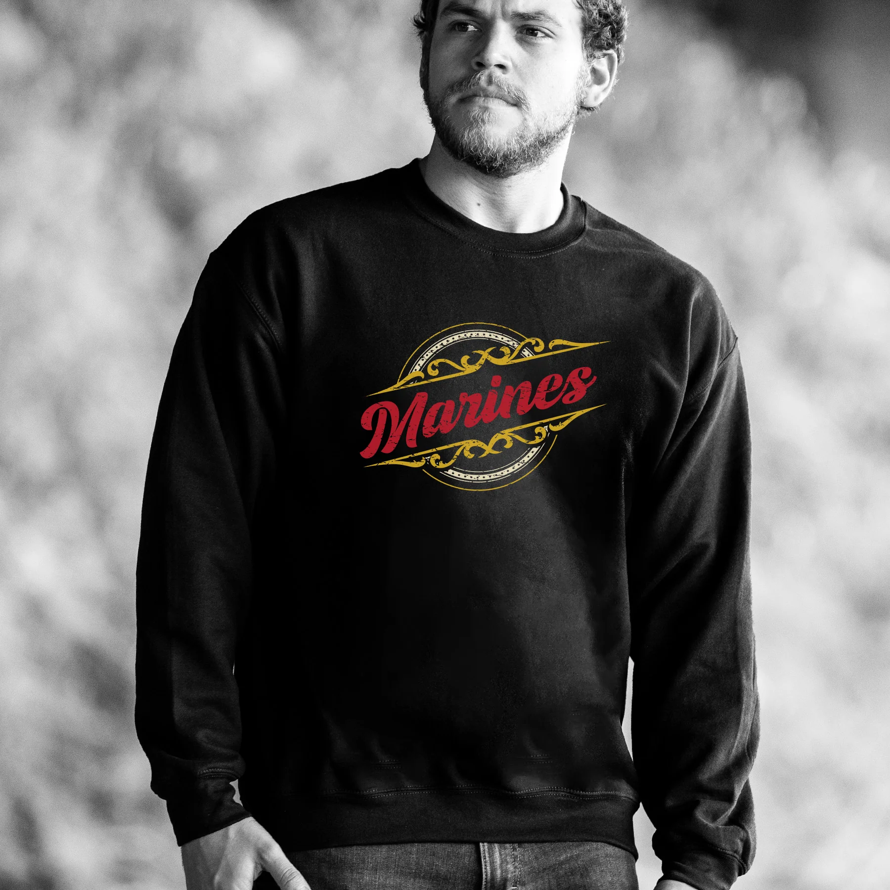 Classy Vintage Marines Sweatshirt - Image 2