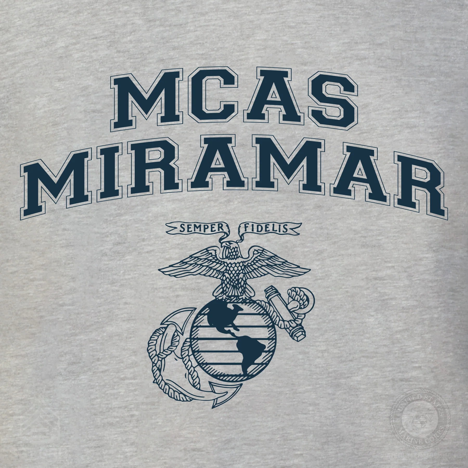 Marine Corps Base Collegiate EGA Sweatshirt - Image 33