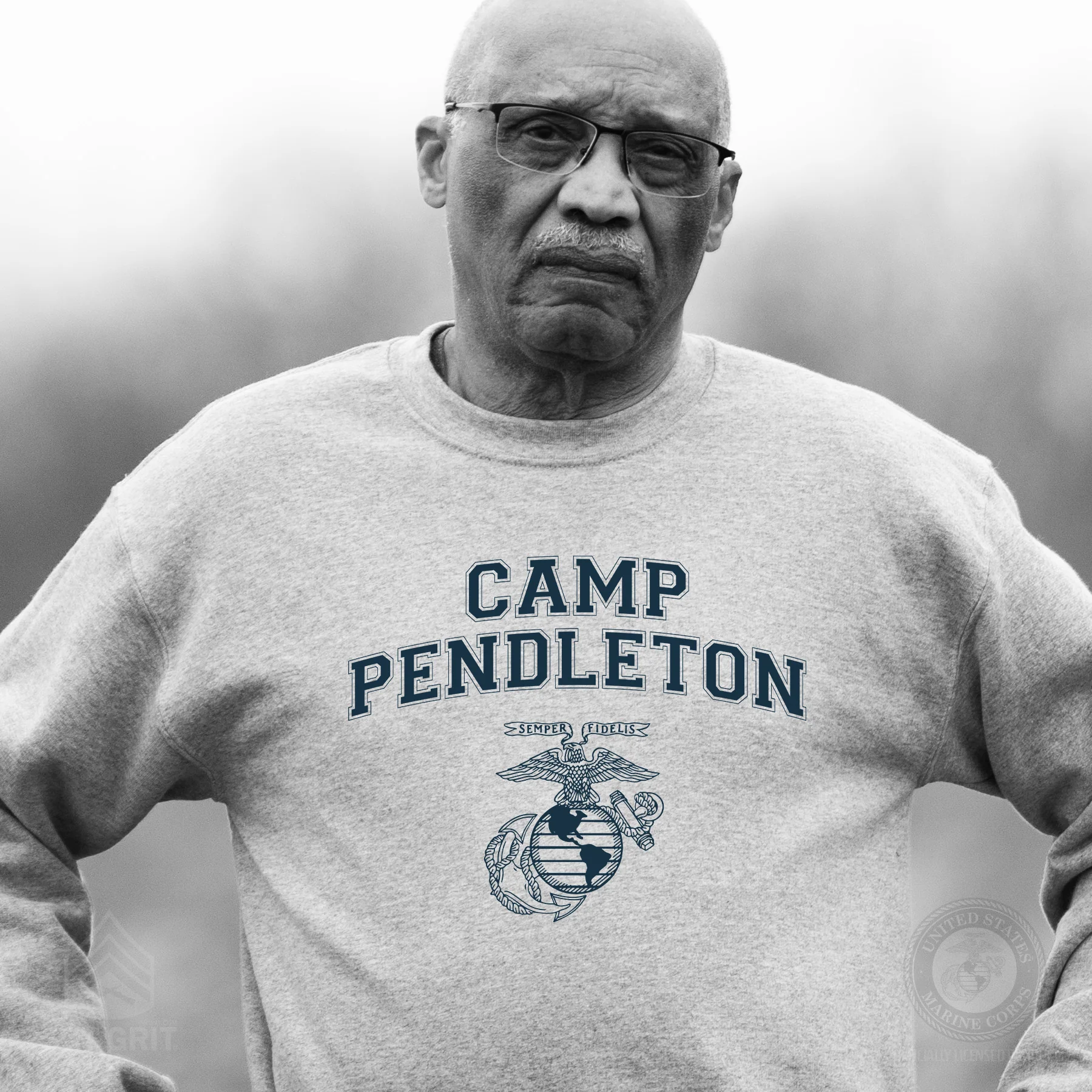 Marine Corps Base Collegiate EGA Sweatshirt - Image 4