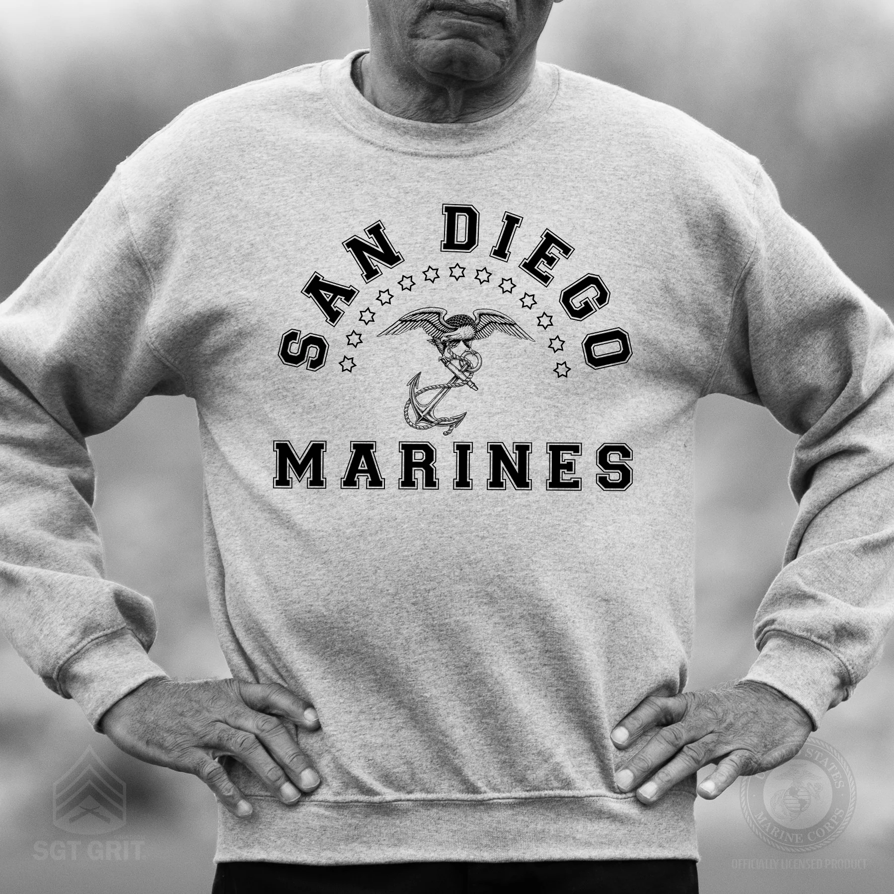 MCRD Vintage Eagle & Anchor Sweatshirt - Image 19