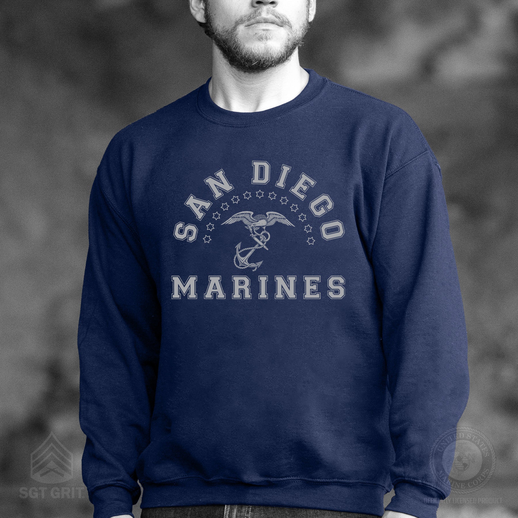 MCRD Vintage Eagle & Anchor Sweatshirt - Image 20