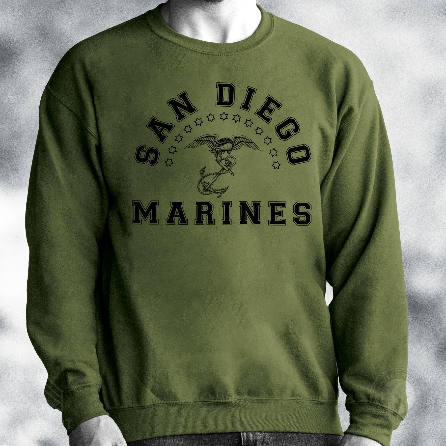 MCRD Vintage Eagle & Anchor Sweatshirt - Image 21
