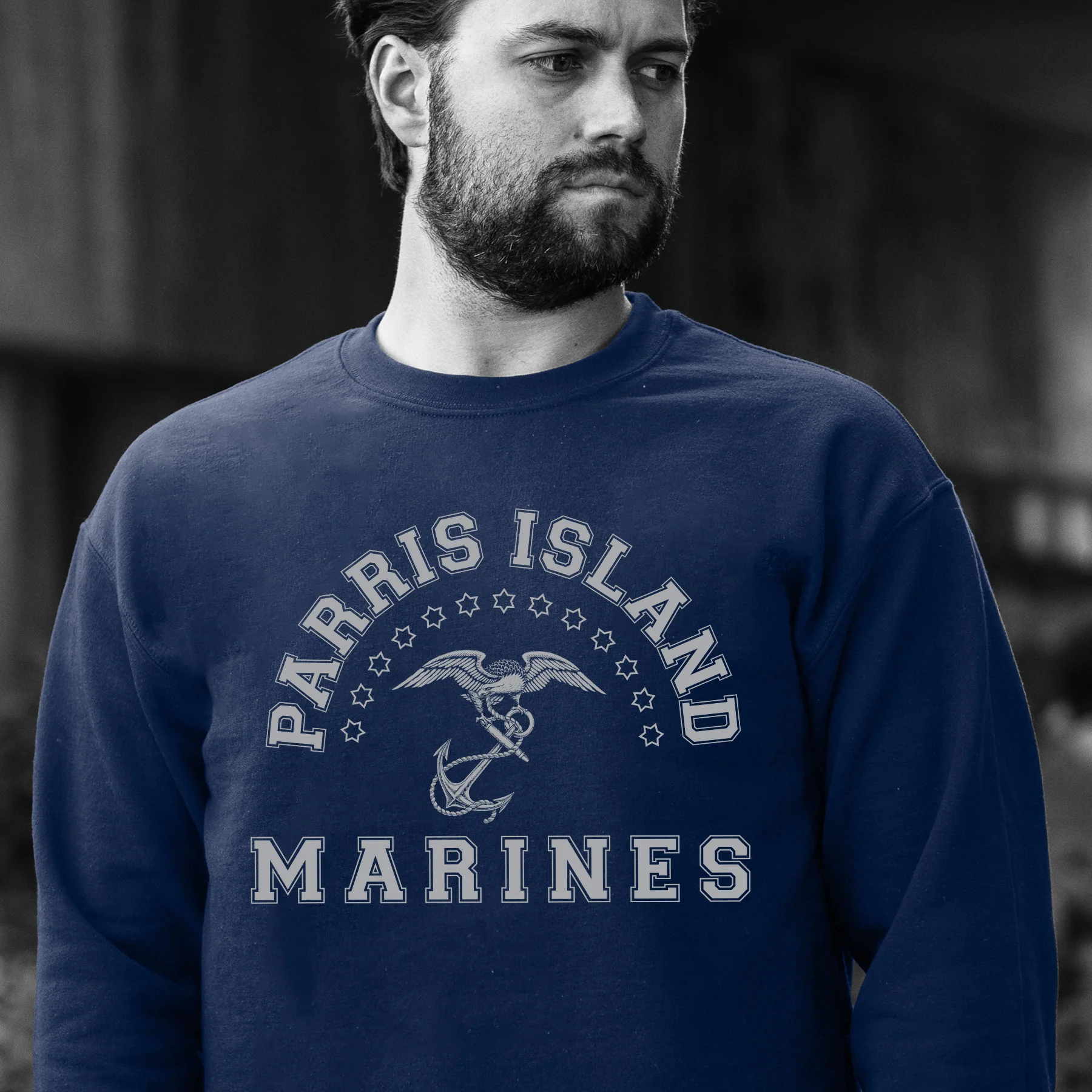 MCRD Vintage Eagle & Anchor Sweatshirt - Image 8
