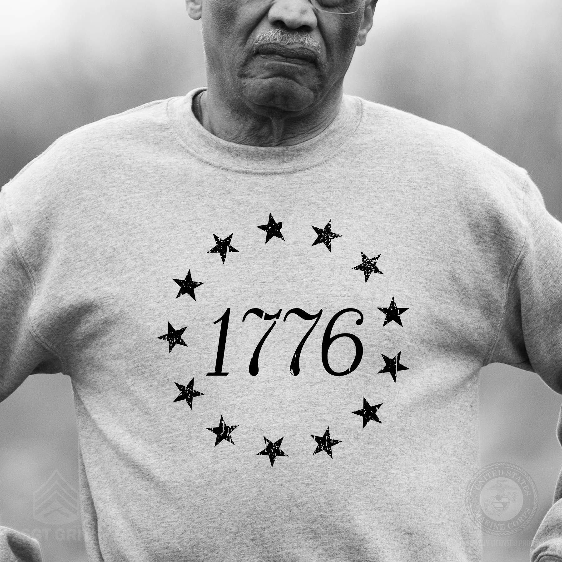 1776 Betsy Ross Flag Sweatshirt - Image 4