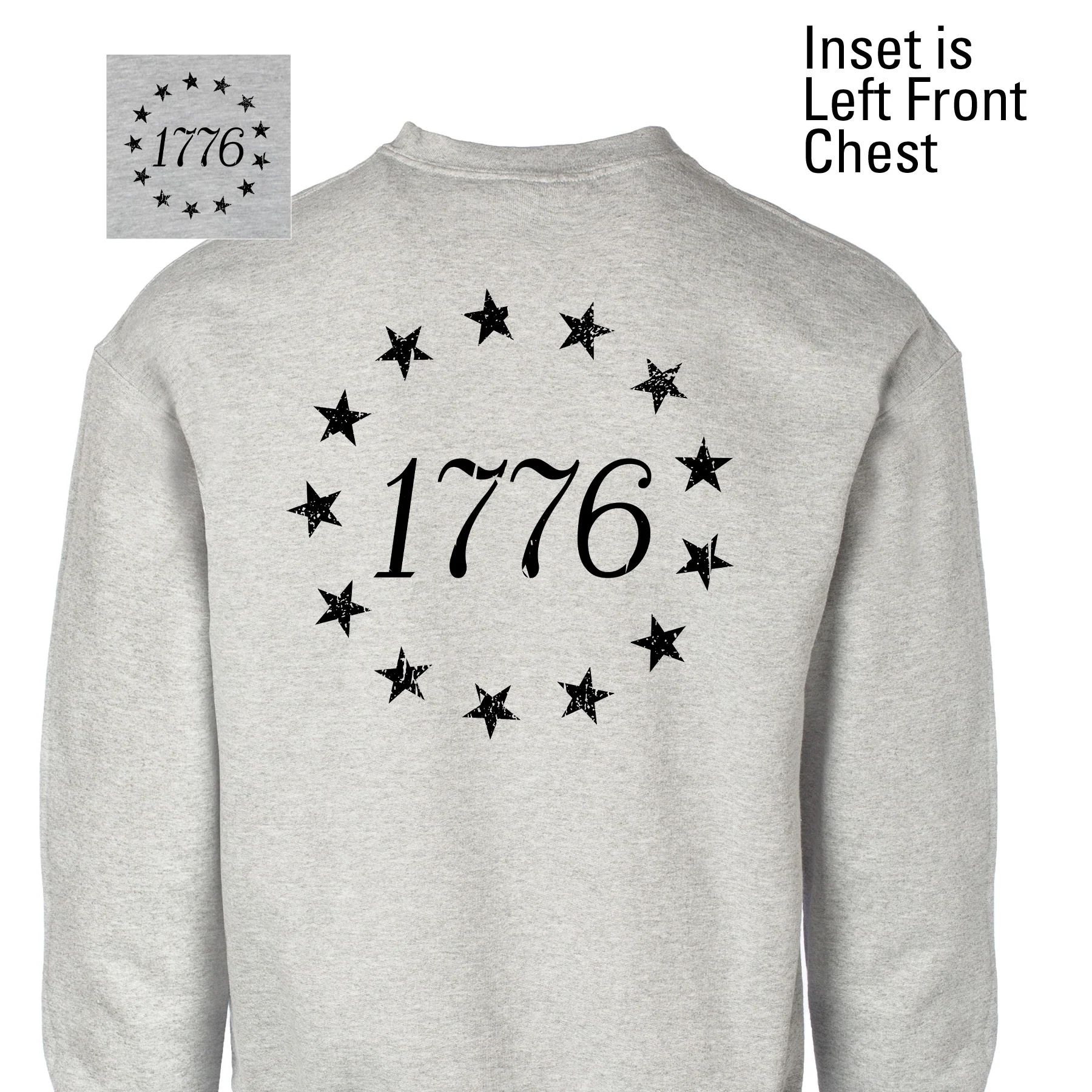 1776 Betsy Ross Flag Sweatshirt - Back Design - Image 8