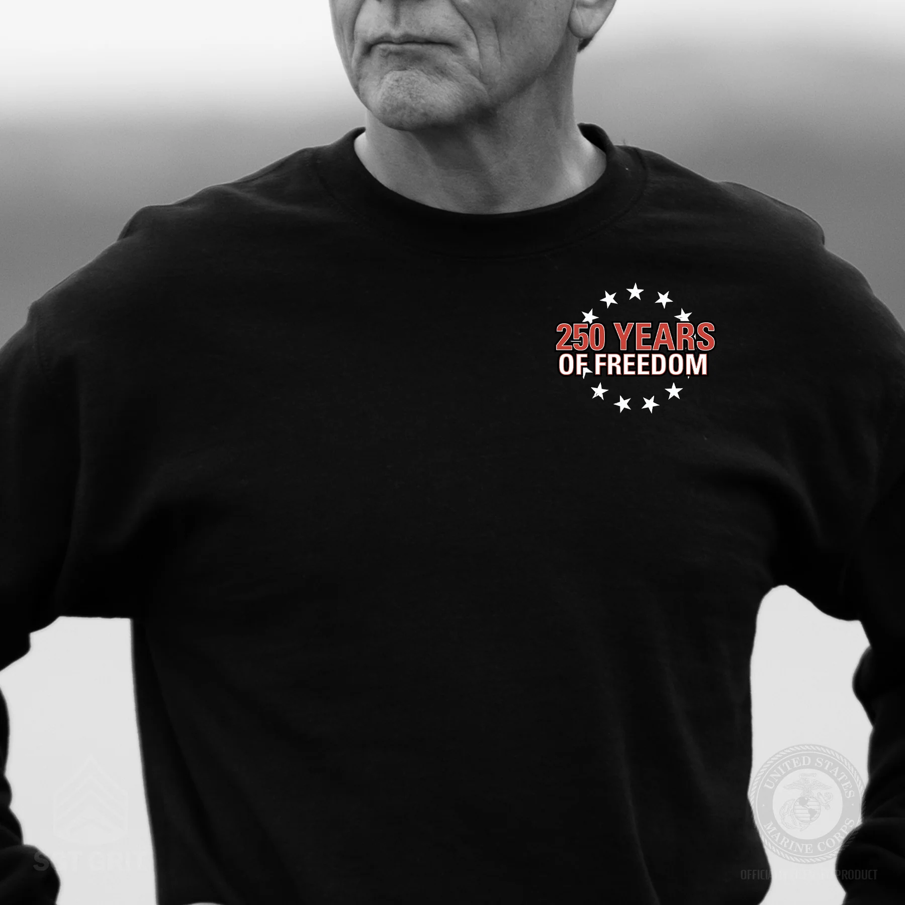 Cheers to 250 Years of Freedom Sweatshirt - Back Design - Image 2