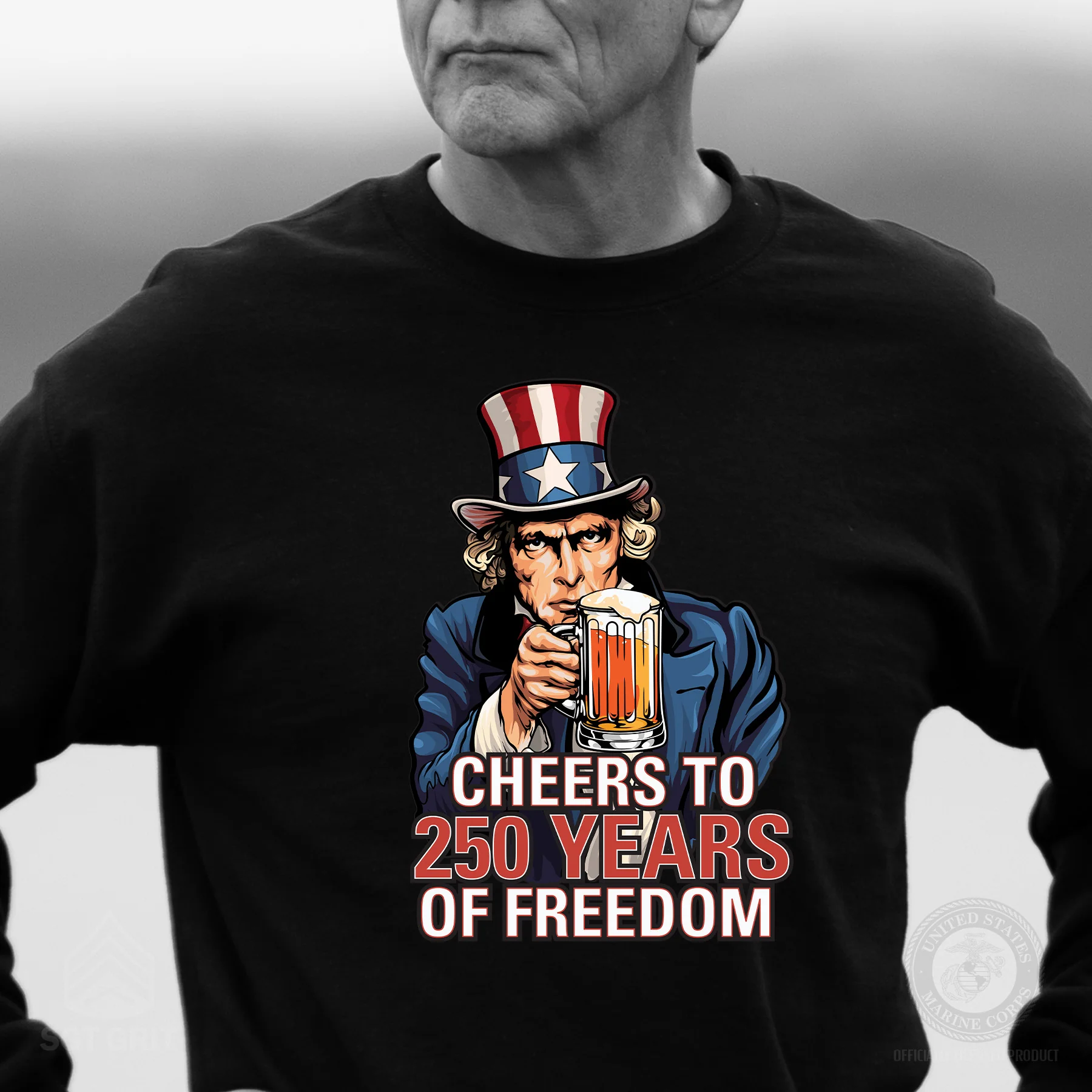 Cheers to 250 Years of Freedom Sweatshirt - Image 2