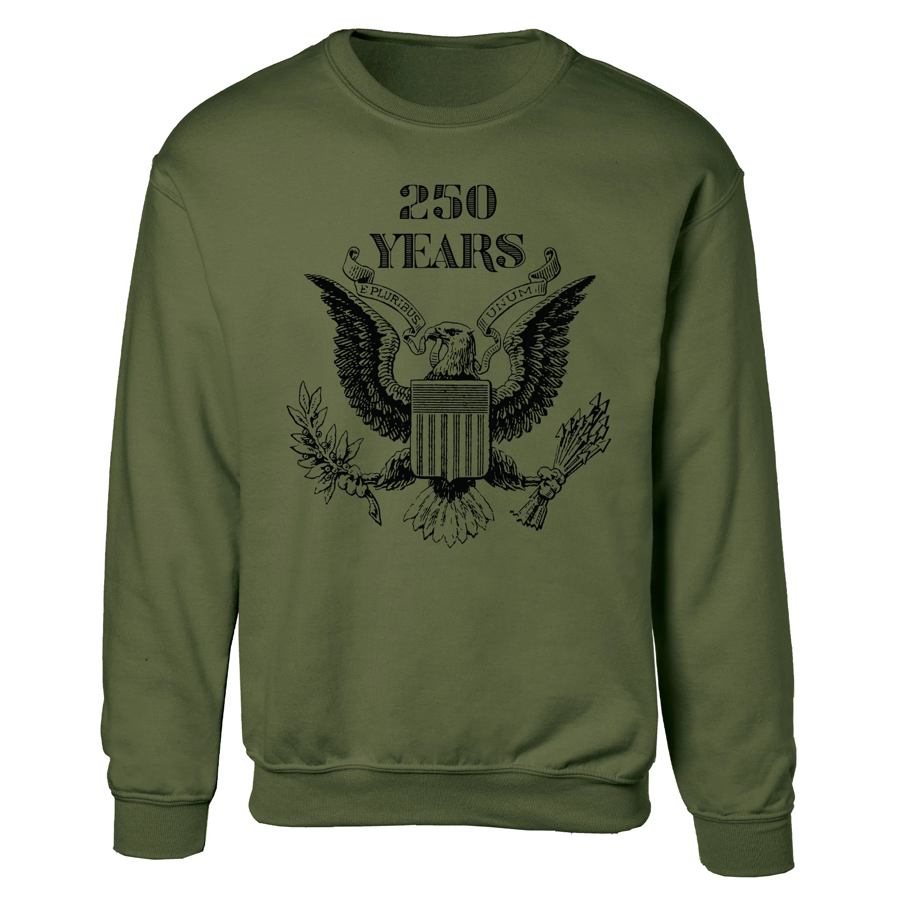 Vintage Eagle 250 Years Sweatshirt- OD Green