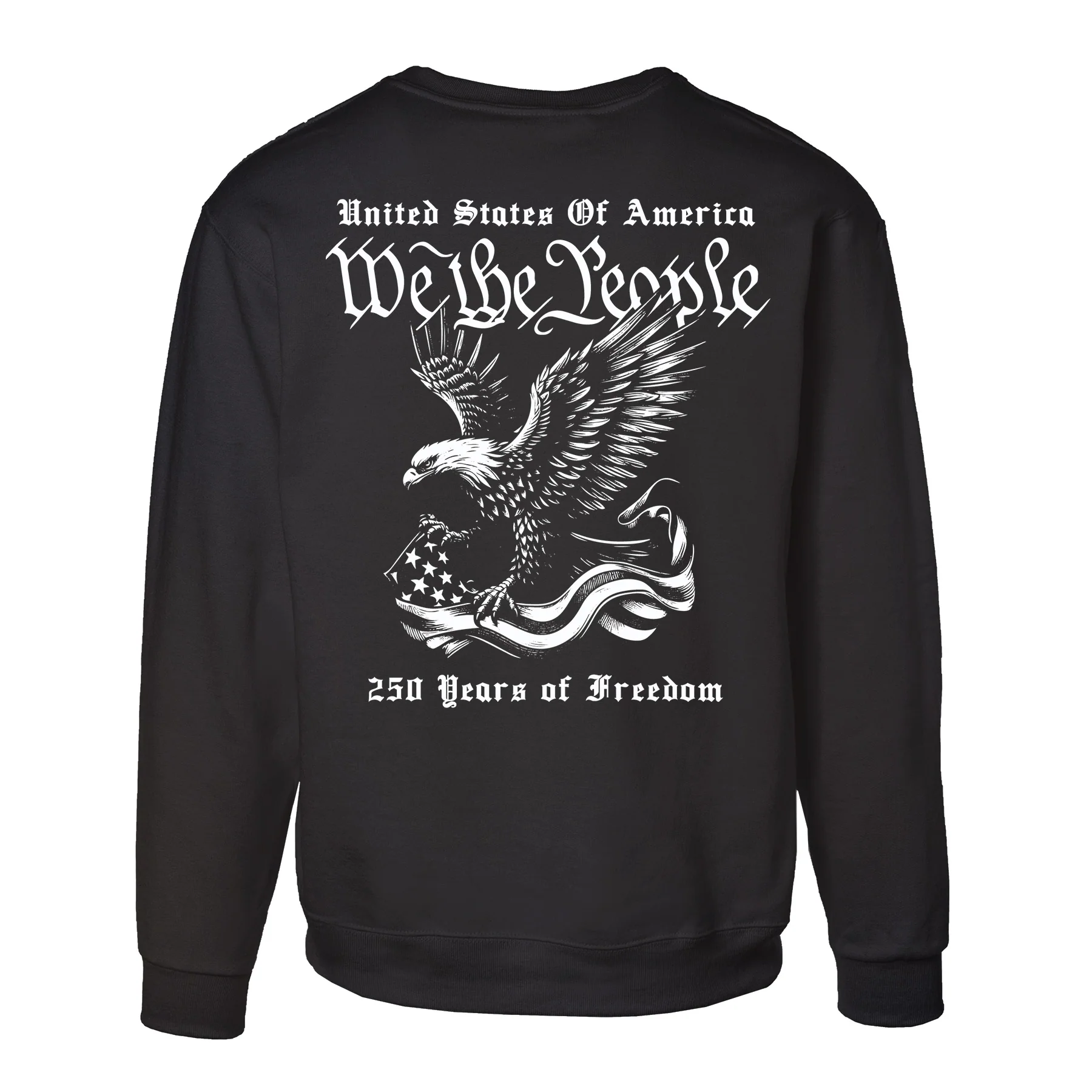 We The People 250 Years Eagle Sweatshirt- Back Design - Image 10