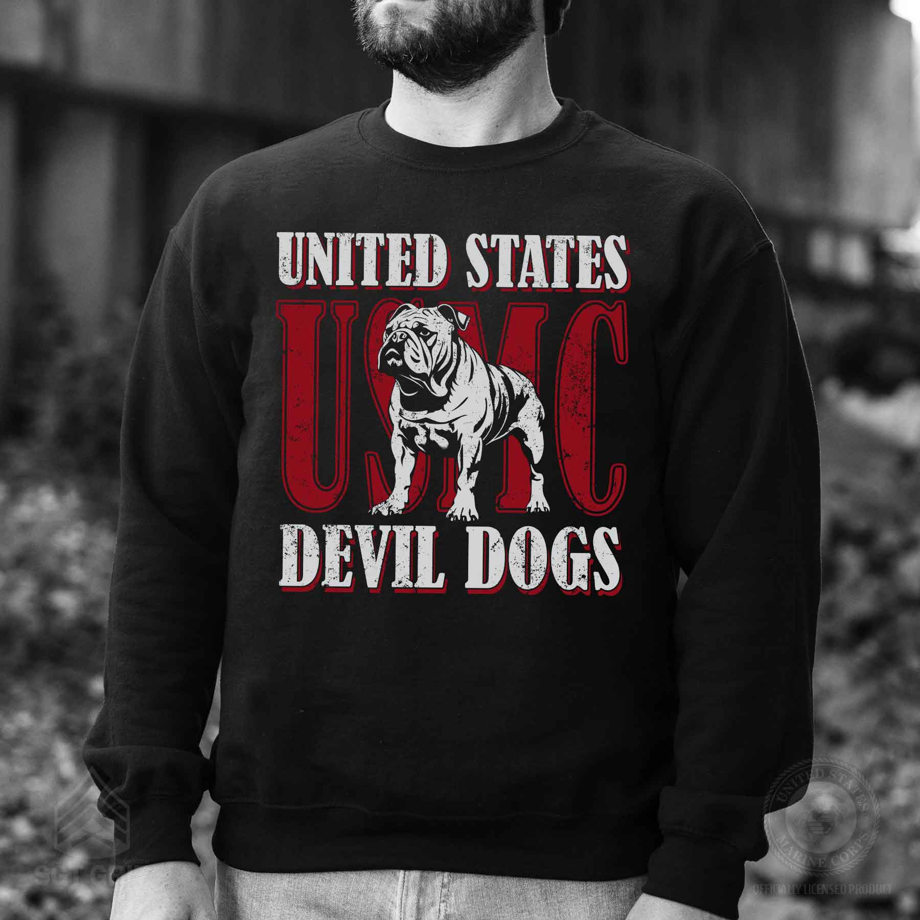 USMC Devil Dog Sweatshirt - Image 2