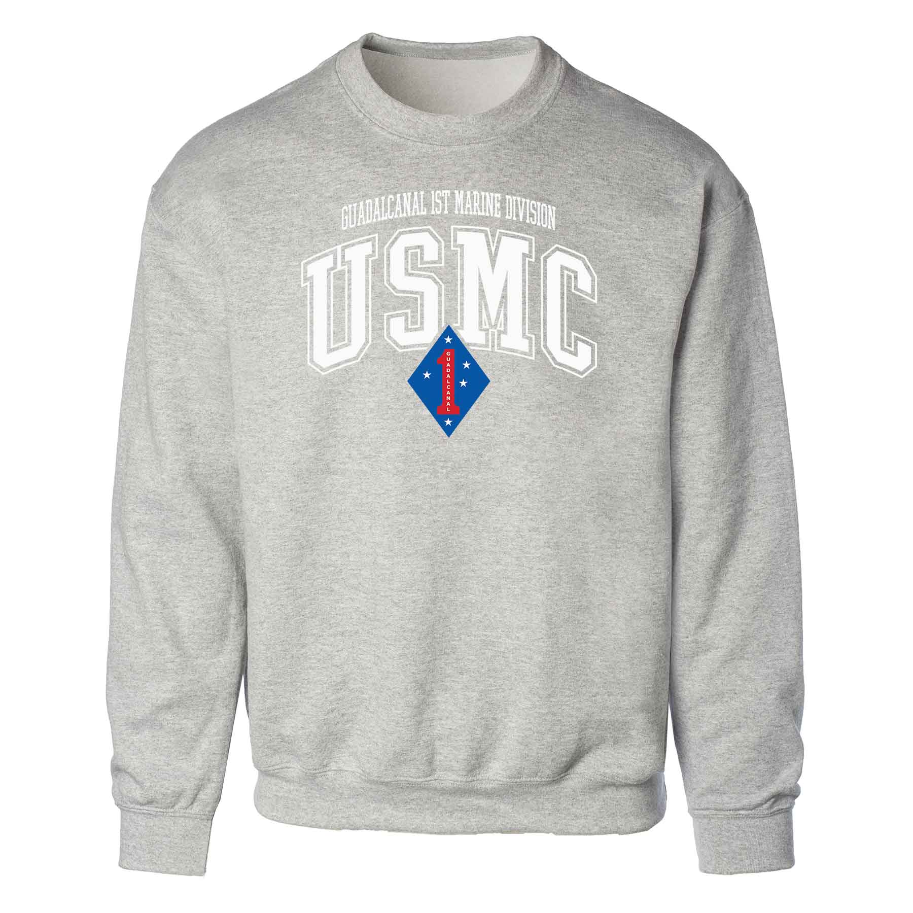 Guadalcanal 1st Marine Division Arched Sweatshirt - Image 2