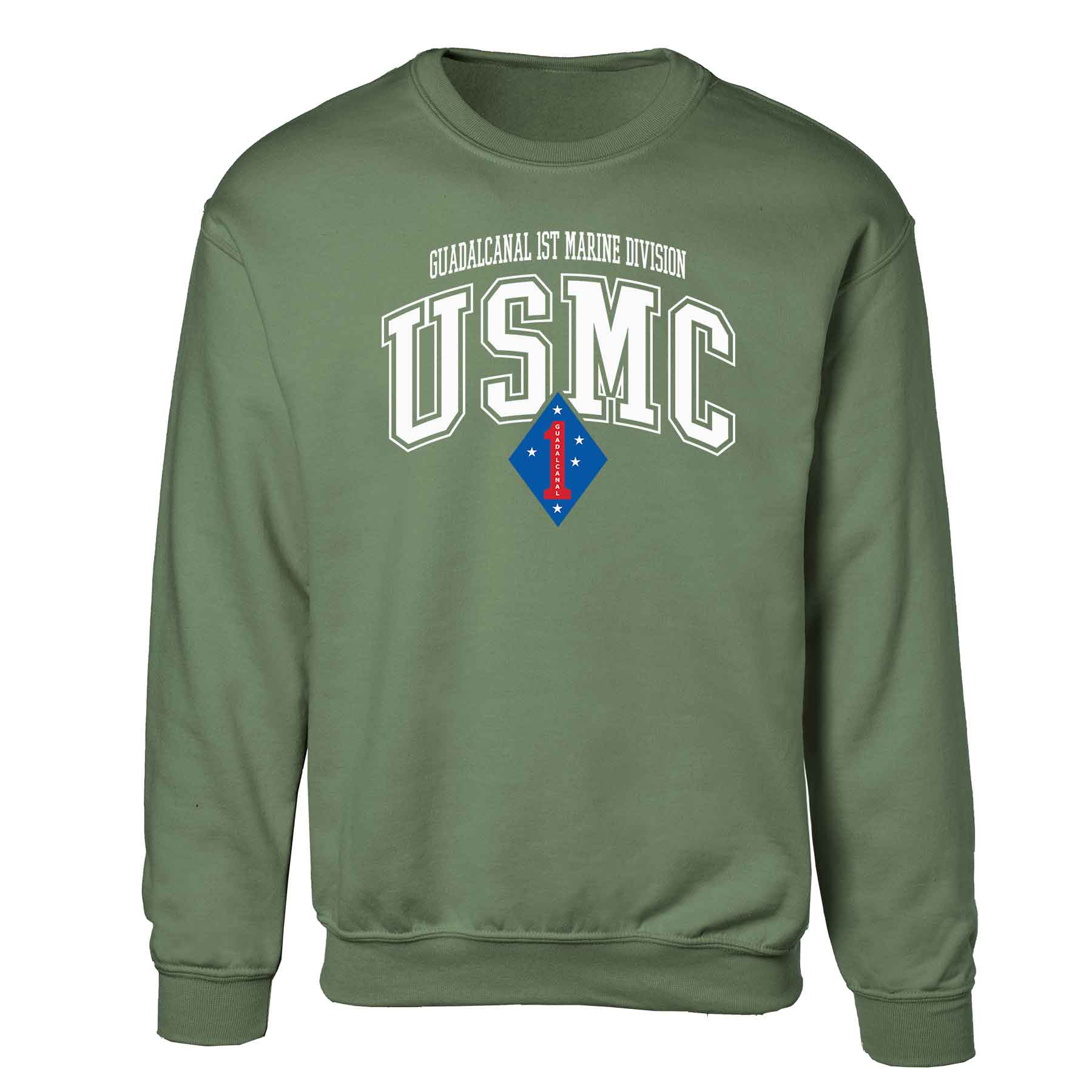 Guadalcanal 1st Marine Division Arched Sweatshirt - Image 4