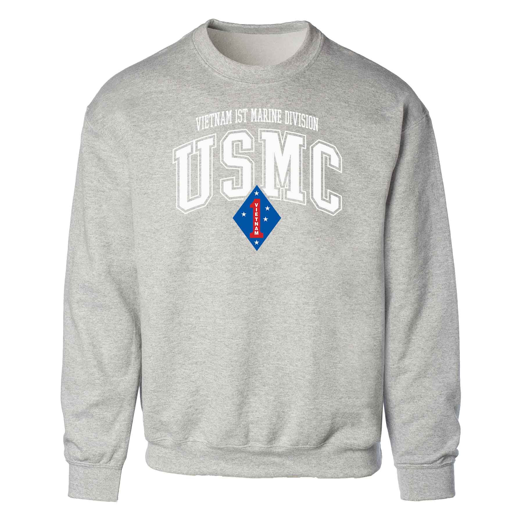 Vietnam 1st Marine Division Arched Sweatshirt - Image 2