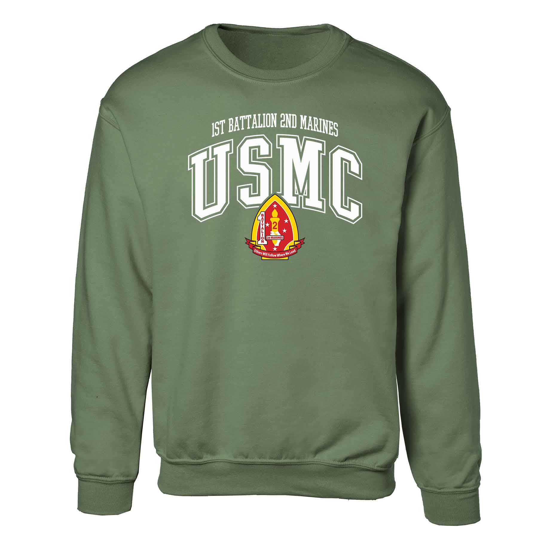 1st Battalion 2nd Marines Arched Sweatshirt - Image 4