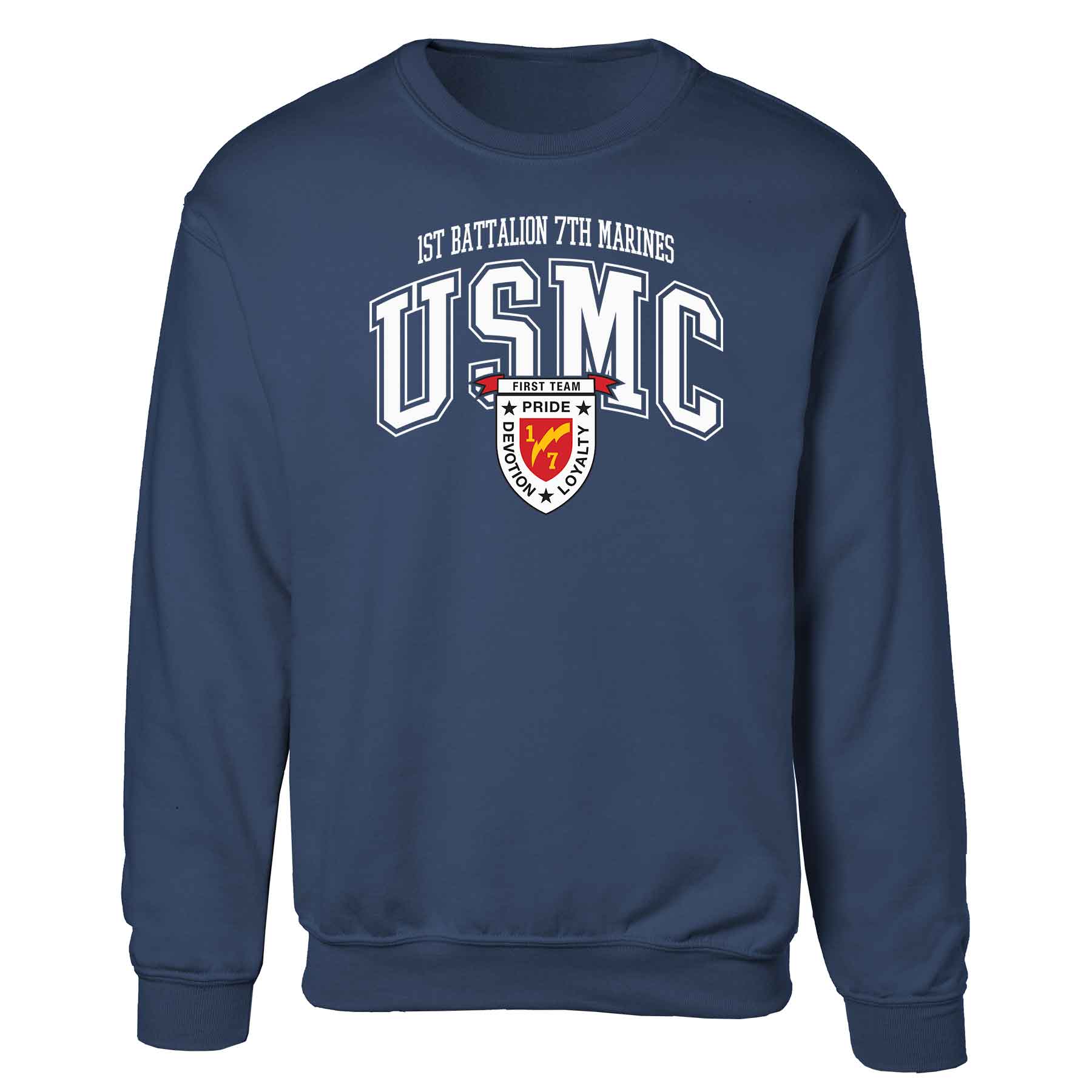 1st Battalion 7th Marines Arched Sweatshirt - Image 3