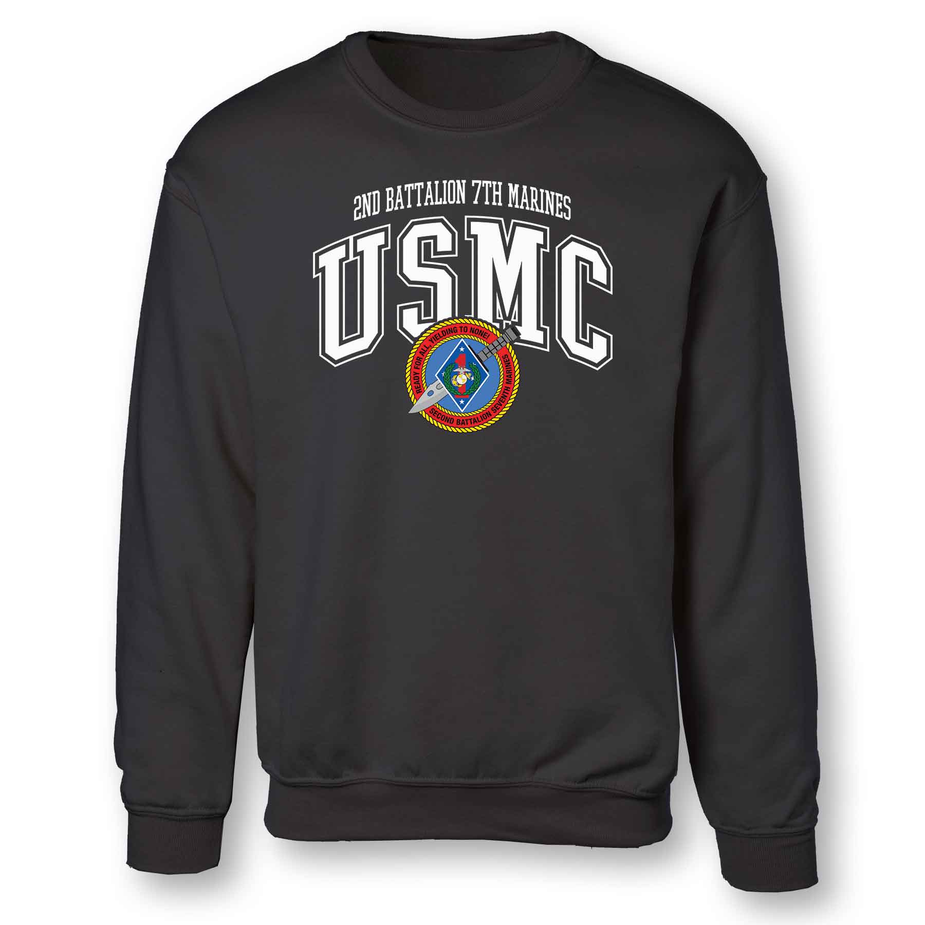 2nd Battalion 7th Marines Arched Sweatshirt