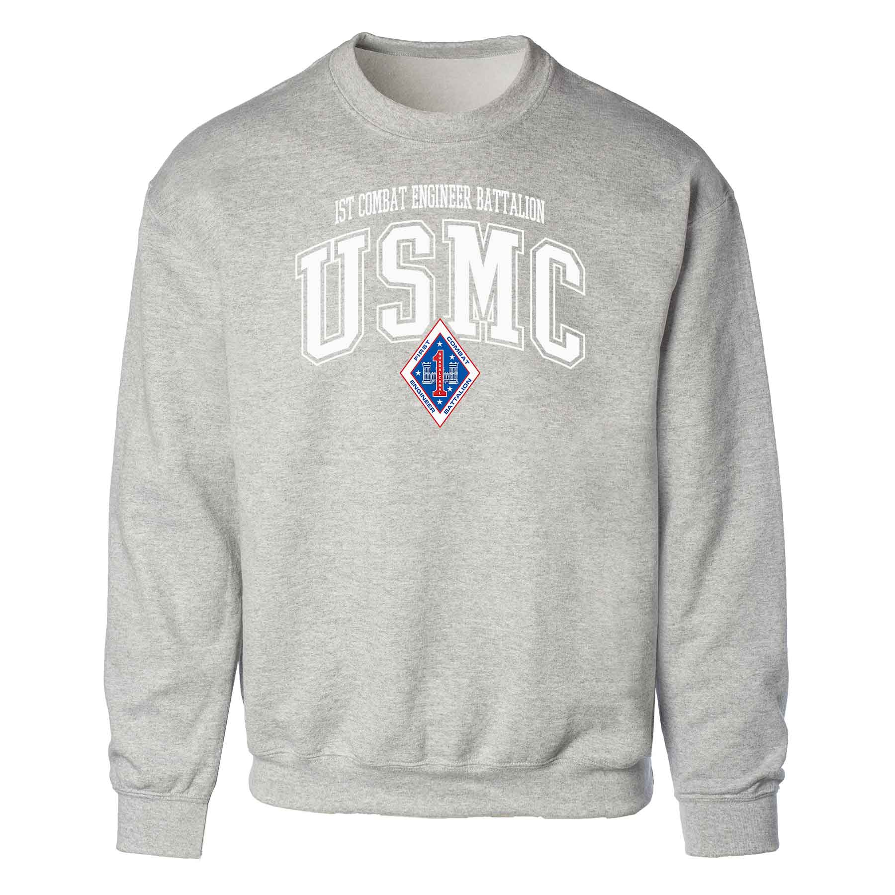 1st Combat Engineer Battalion Arched Sweatshirt - Image 2