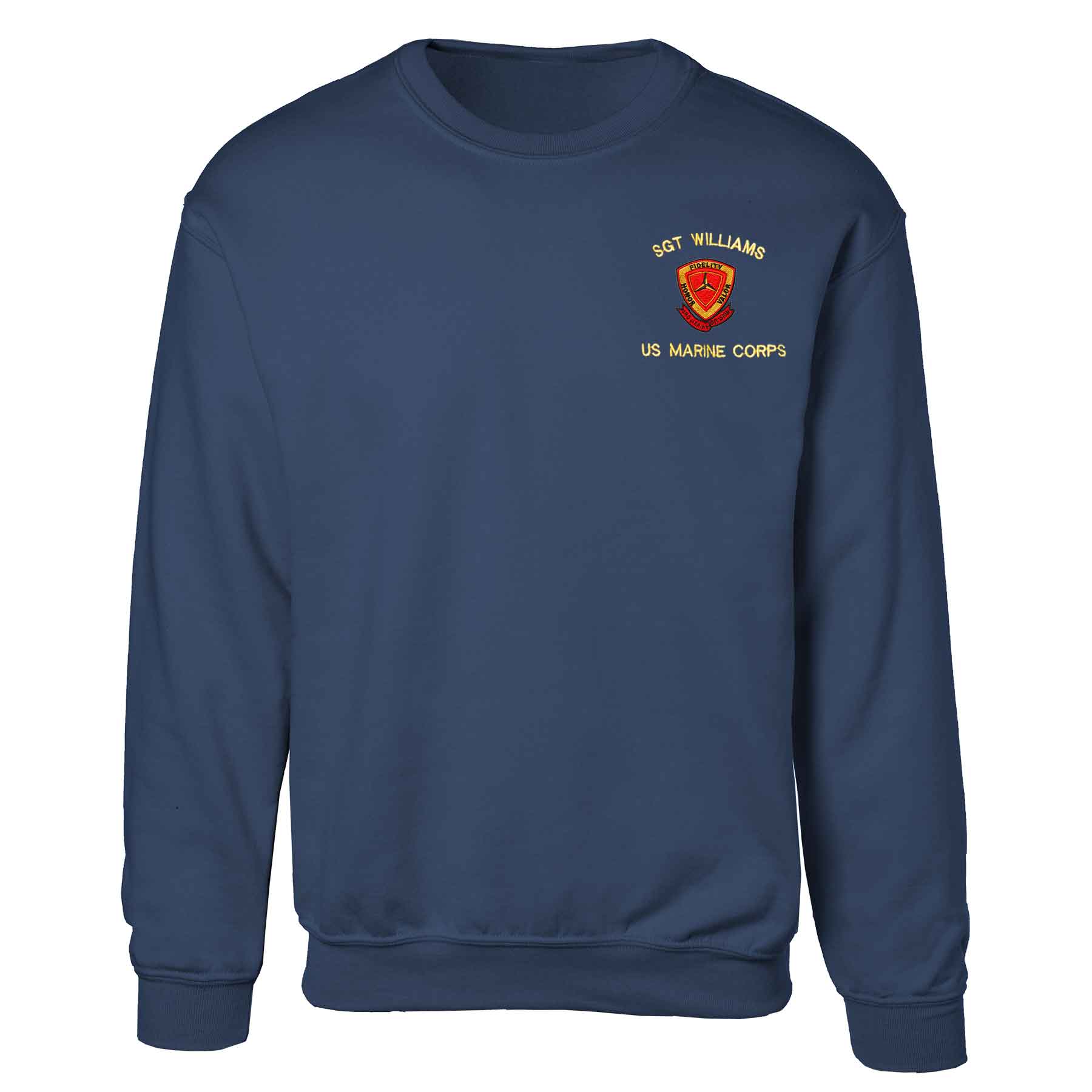 3rd Marine Division Embroidered Sweatshirt - Image 3